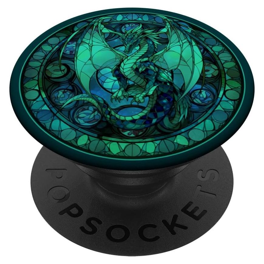 Soporte PopSockets Dragón de Vidrio Templado 10.9x8.6 cm