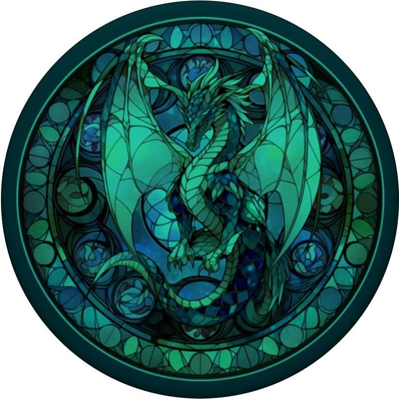Soporte PopSockets Dragón de Vidrio Templado 10.9x8.6 cm