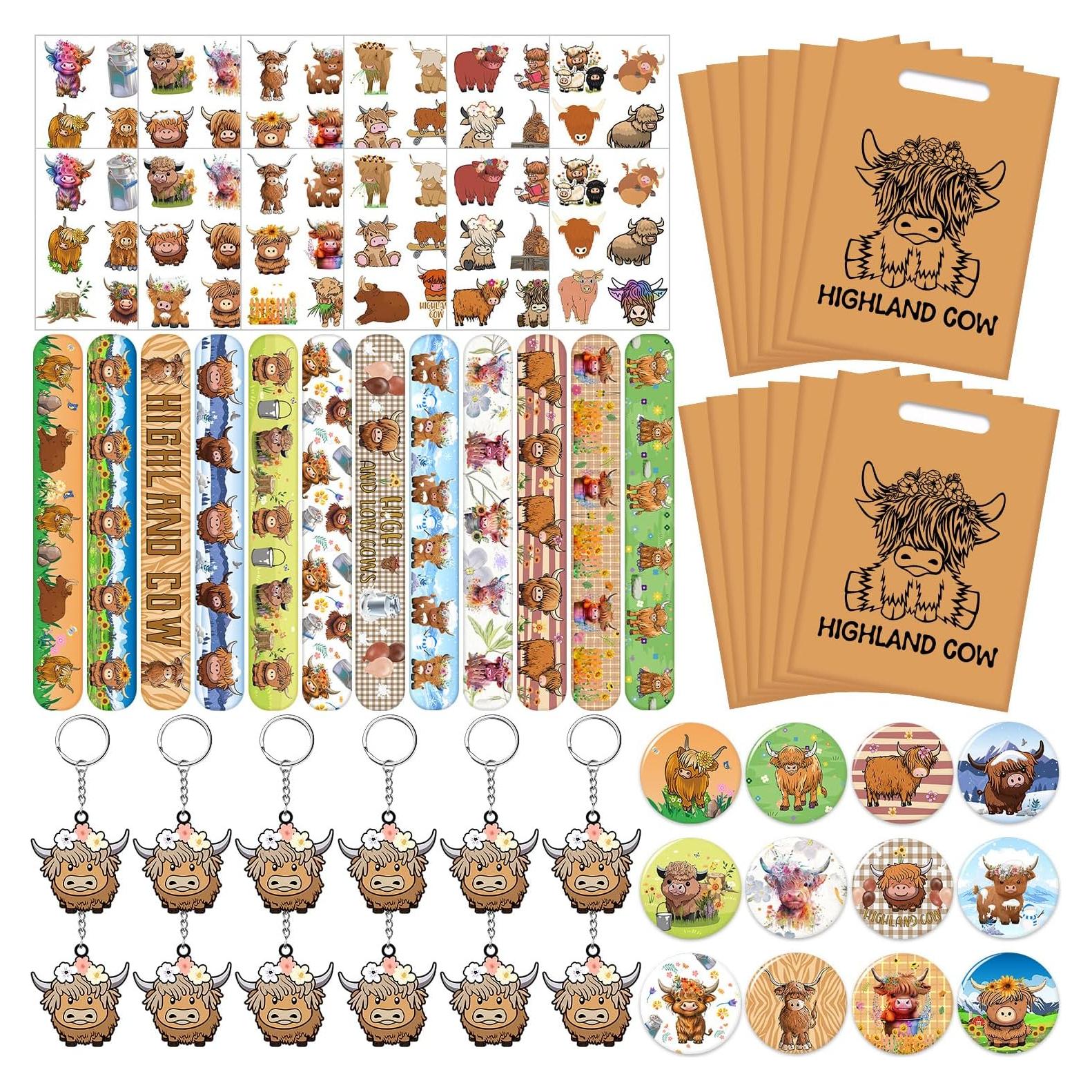 Recuerdos de Fiesta Vaca de Tierras Altas 12 Piezas