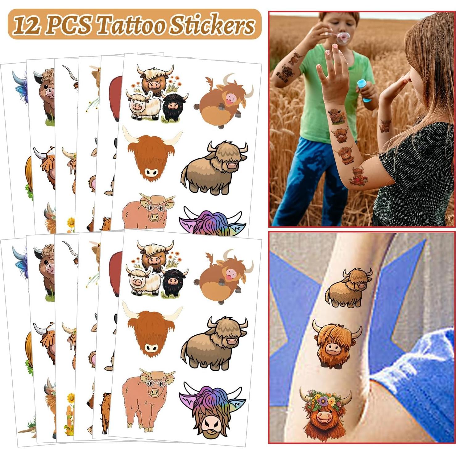 Recuerdos de Fiesta Vaca de Tierras Altas 12 Piezas