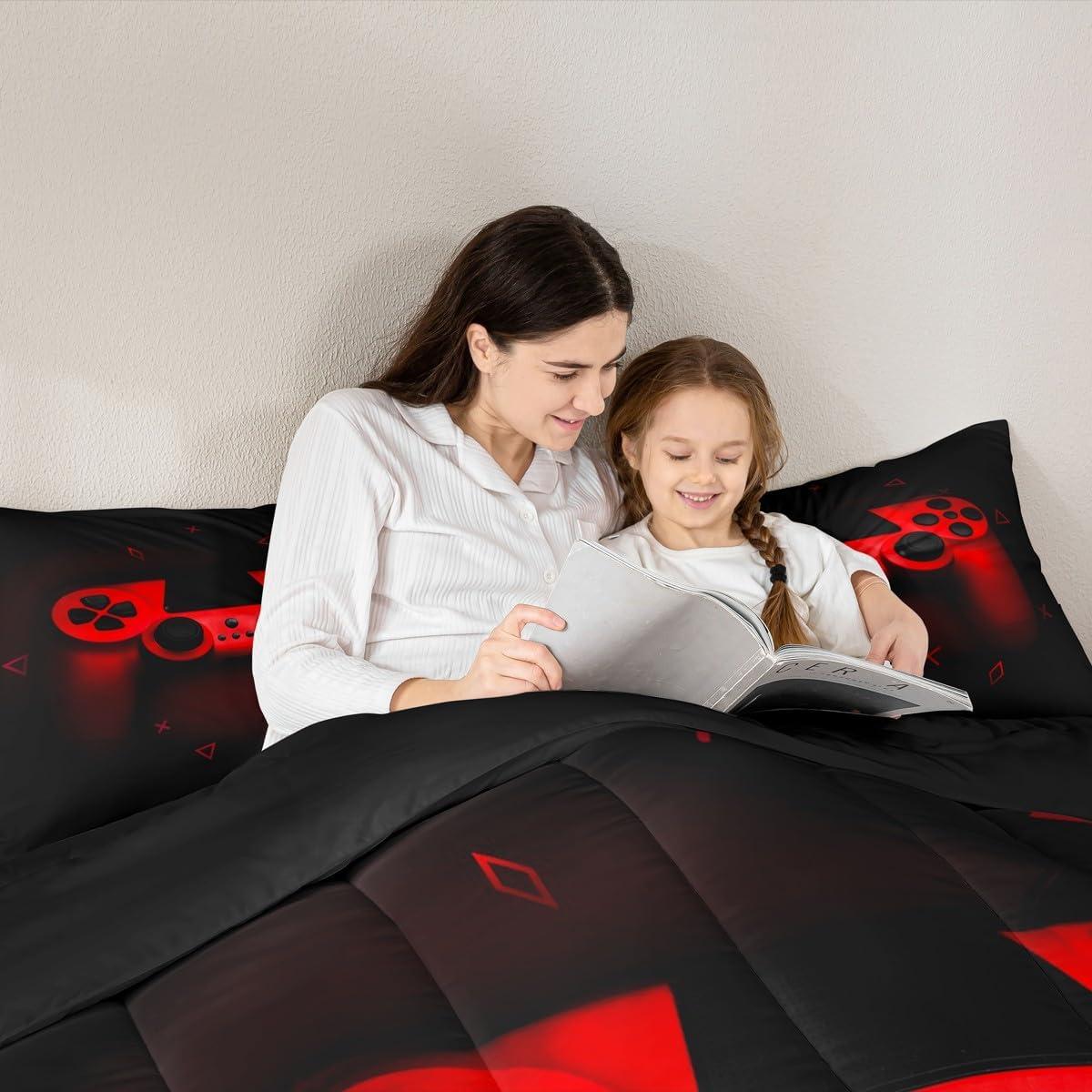Juego de Edredón Gamer Erosebridal Individual Microfibra