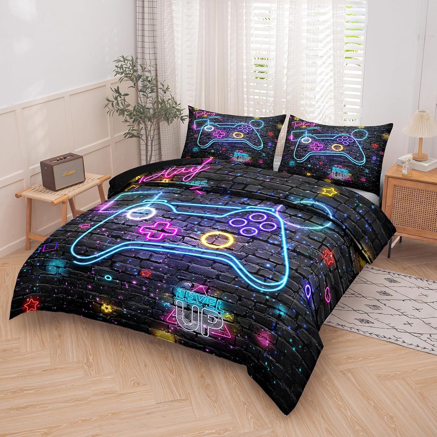 Juego de Edredón Twin 5 Piezas MWMWMW Microfibra Niños