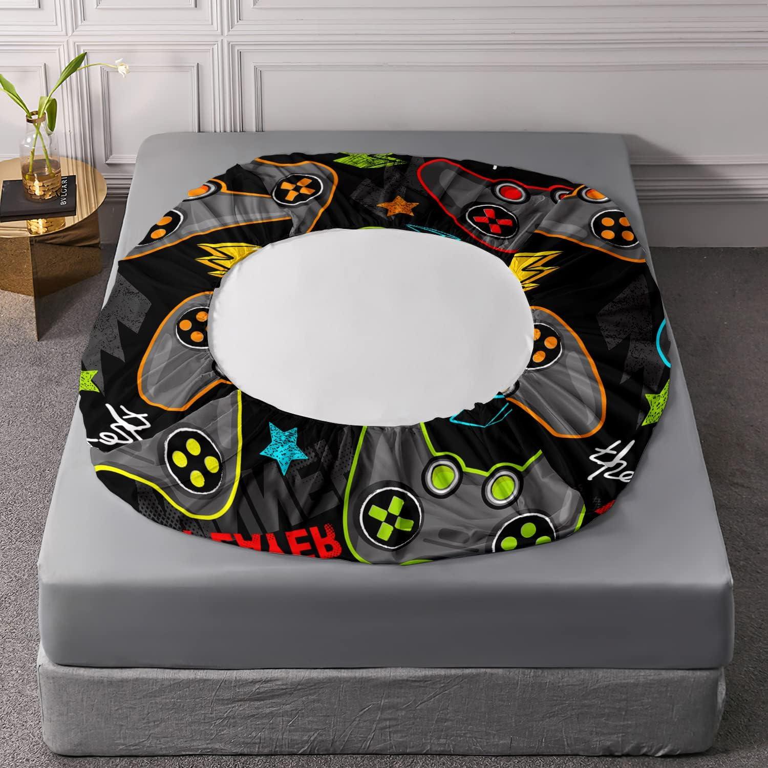 Juego de Sábanas Ajustadas AILONEN Queen Microfibra Videojuegos