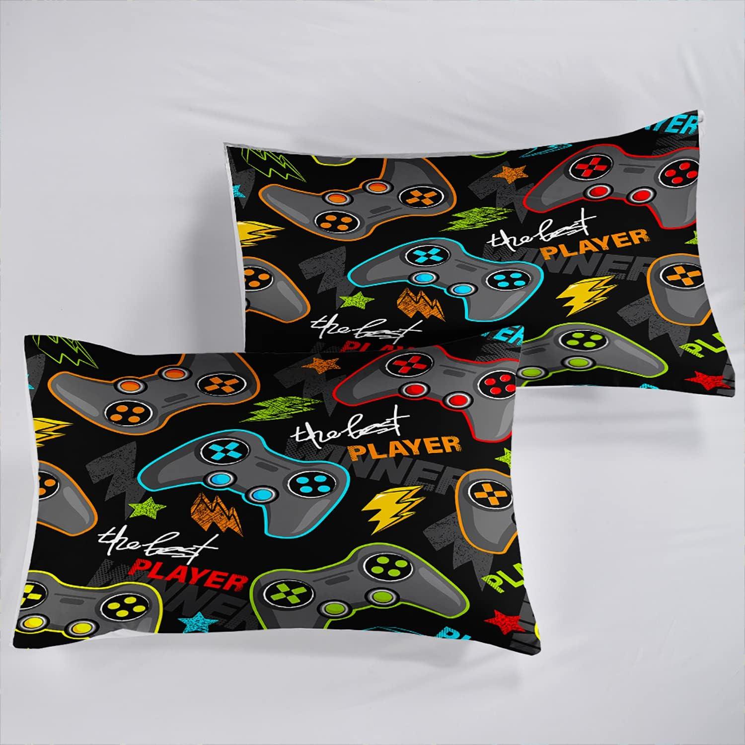 Juego de Sábanas Ajustadas AILONEN Queen Microfibra Videojuegos