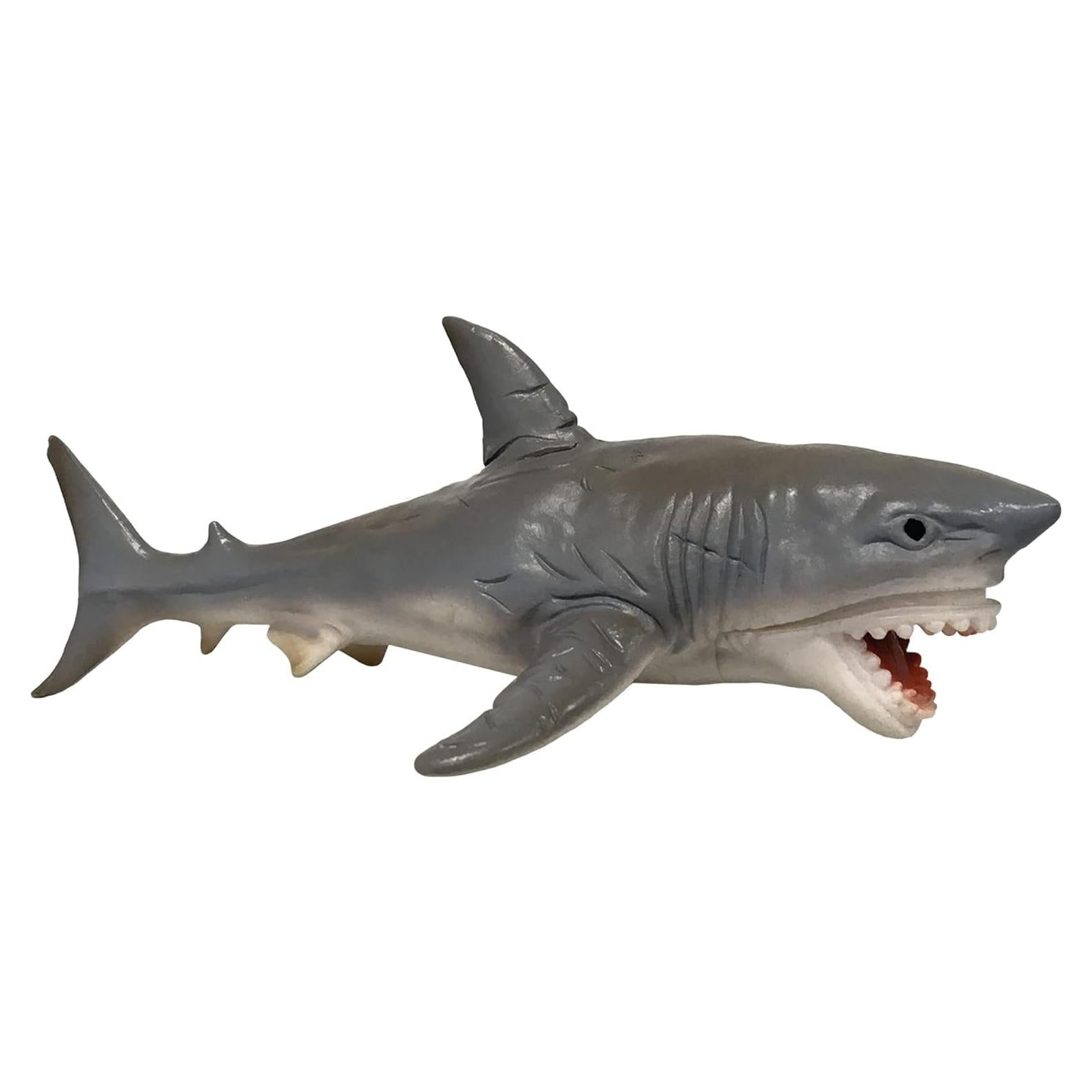 Tiburón Blanco Miniatura Deluxebase - Juguete Pintado a Mano