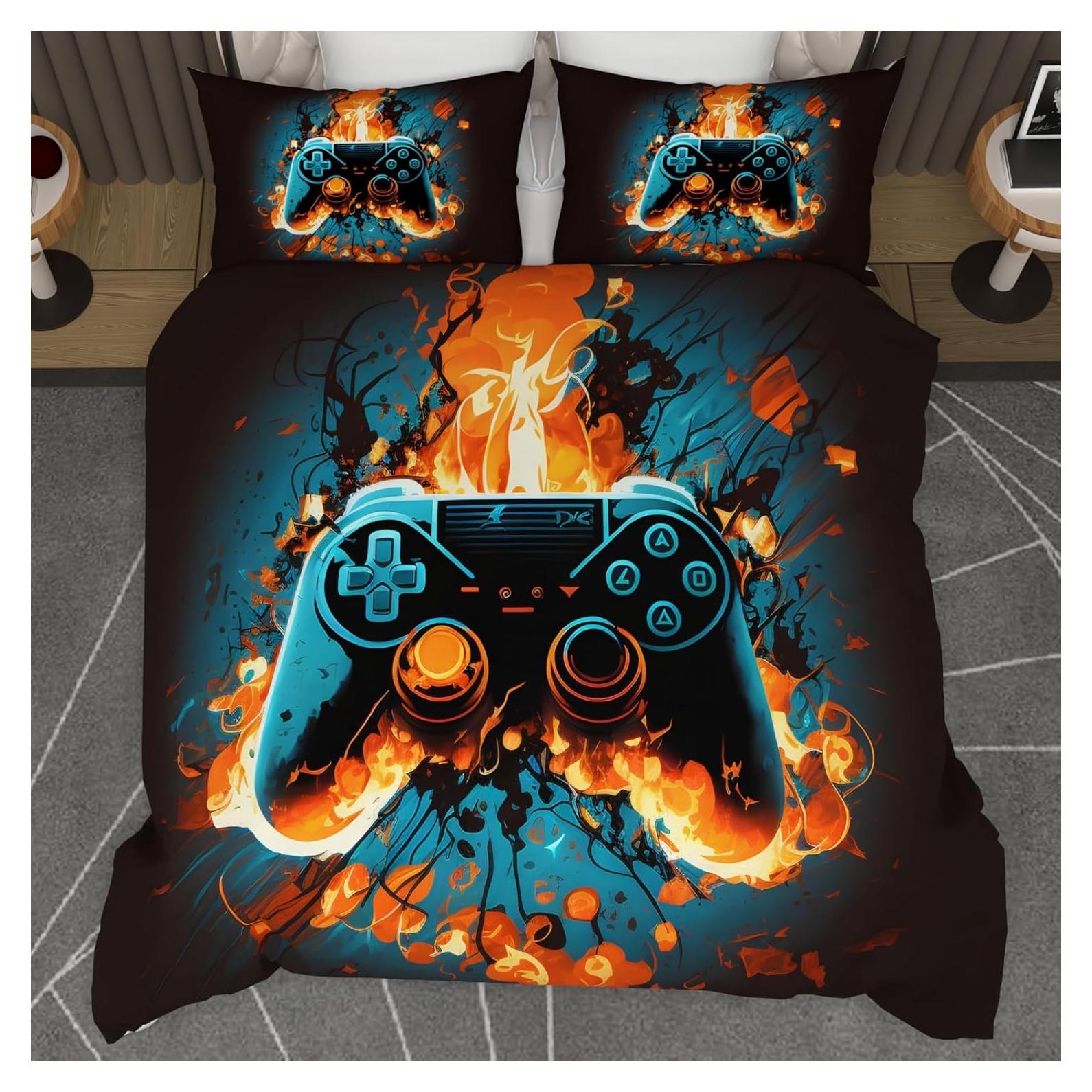 Conjunto de Edredón Completo Cyusri Controlador de Juego 3 Piezas