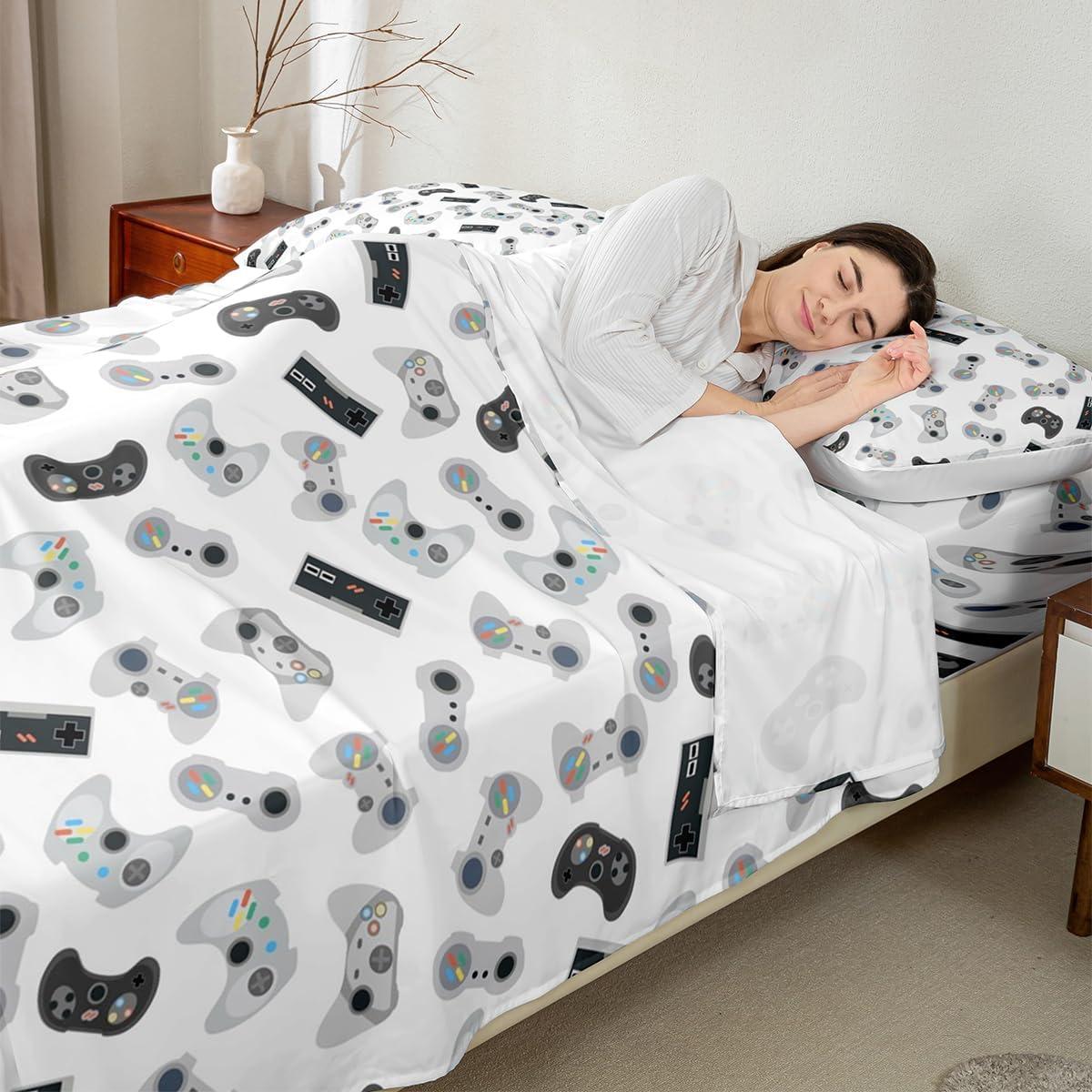 Juego de Sábanas Queen Manfei 4 Piezas Microfibra Floral