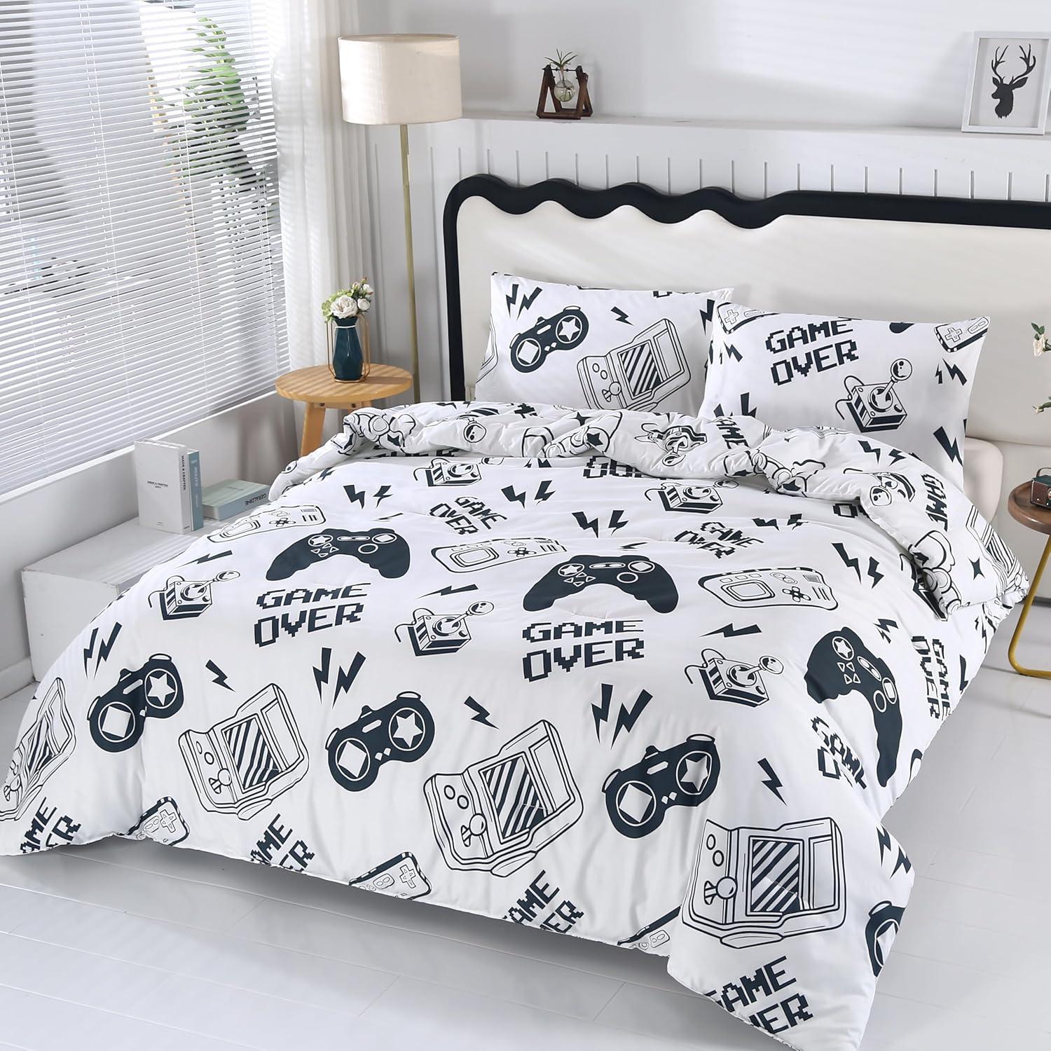 Conjunto de Edredón Gamer SDIII Reina 3 Piezas Microfibra