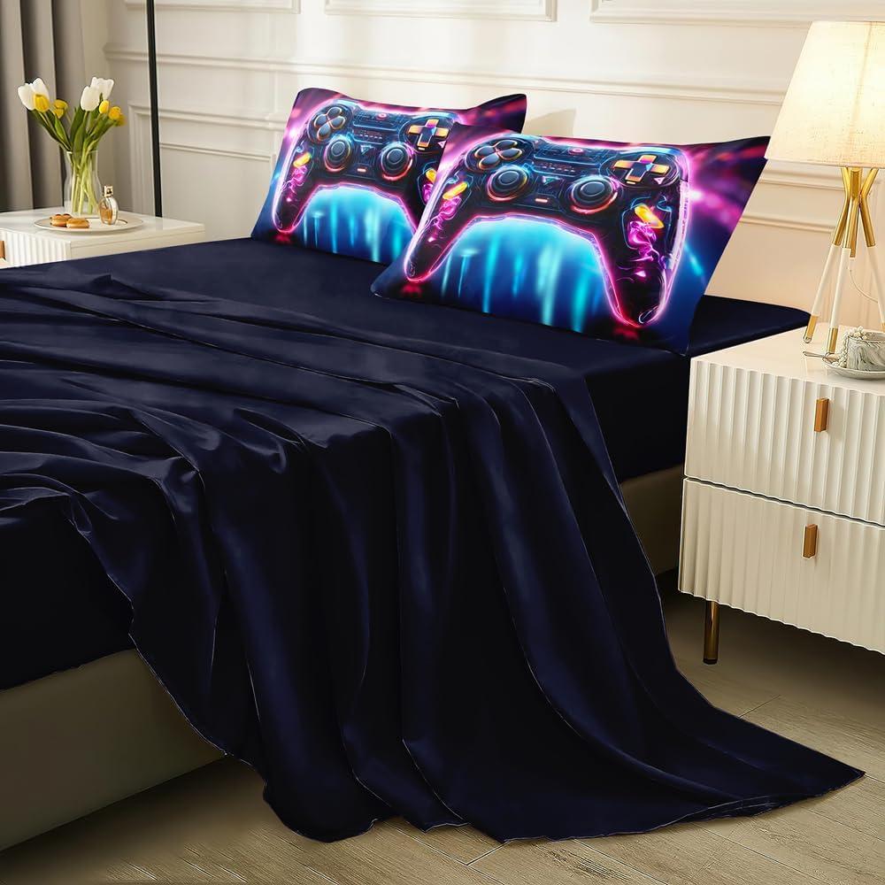 Juego de Edredón Twin 5PCS Helloosuu Gamer - Ropa de Cama