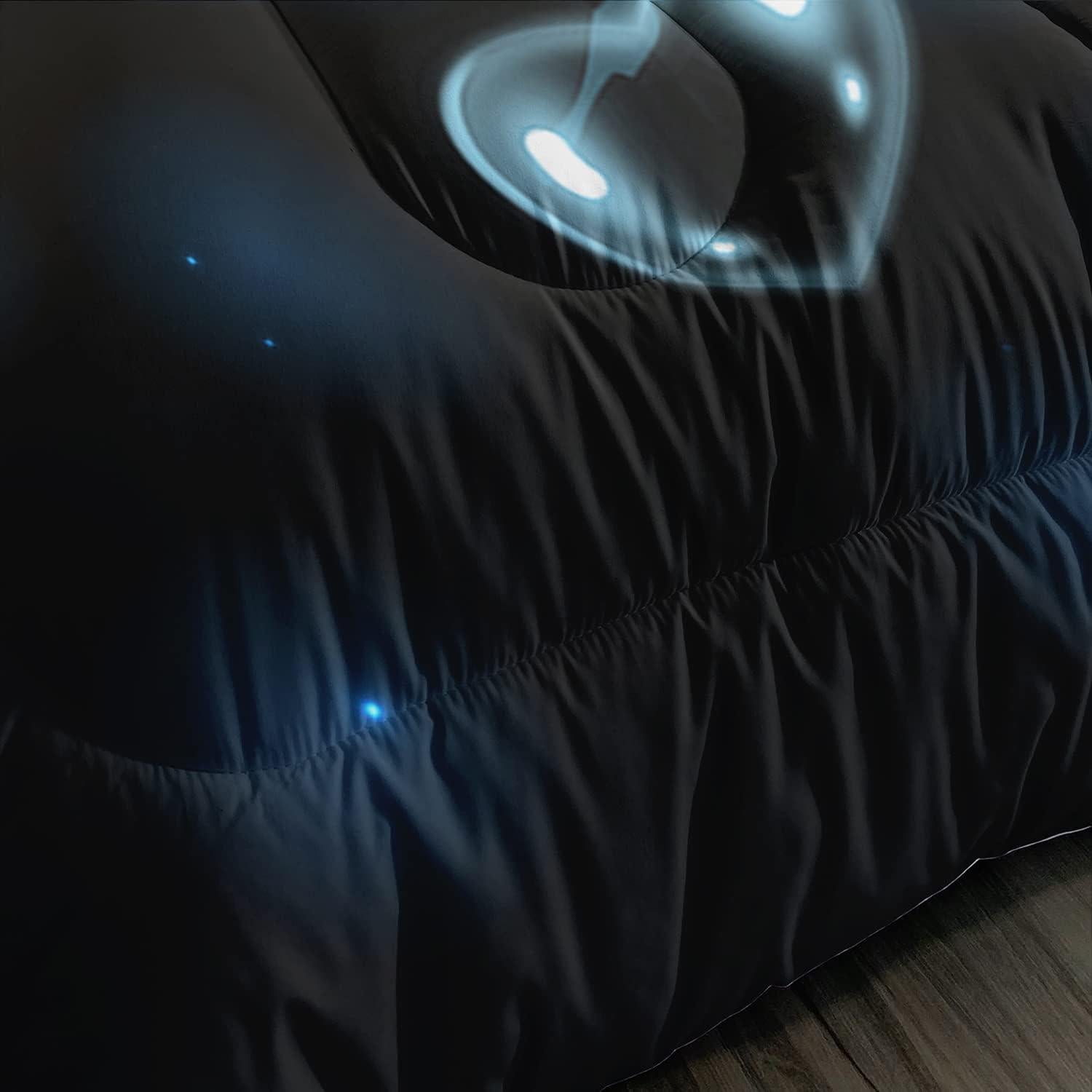 Conjunto de Edredón HOSIMA Individual Azul Kawaii Microfibra