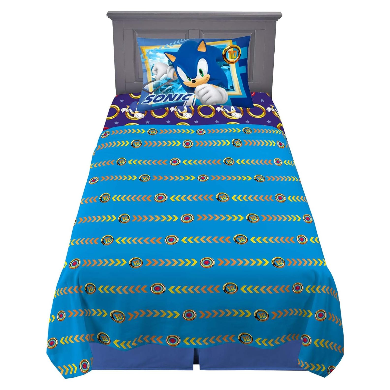 Conjunto de Sábanas Microfibra Franco Kids Individual Sonic