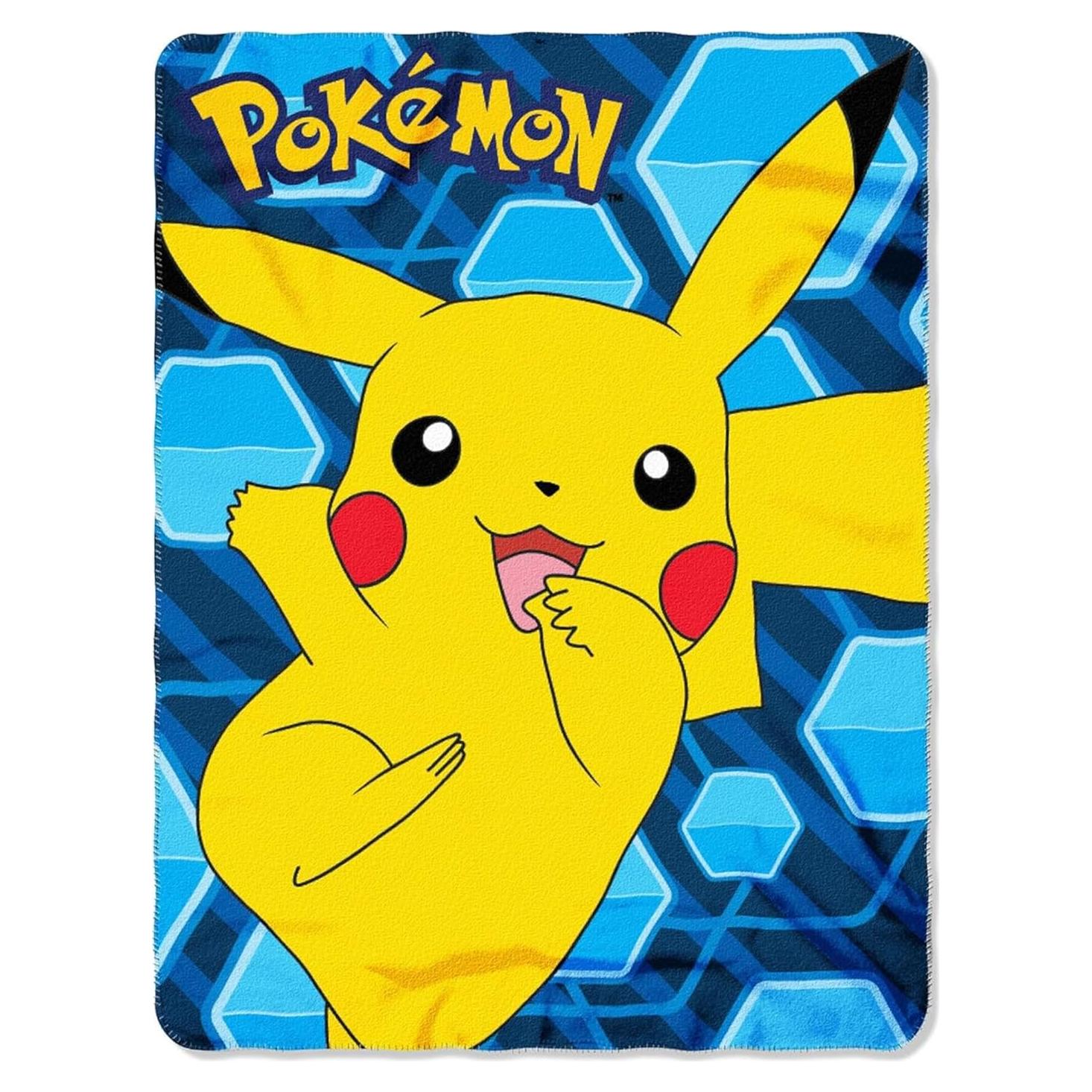 Manta de Forro Polar Pokémon Pikachu 114x152 cm Azul