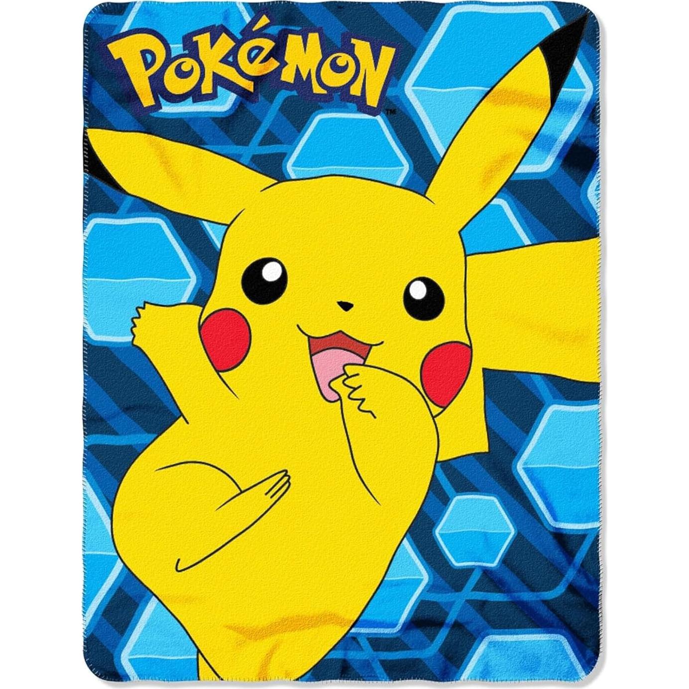 Manta de Forro Polar Pokémon Pikachu 114x152 cm Azul