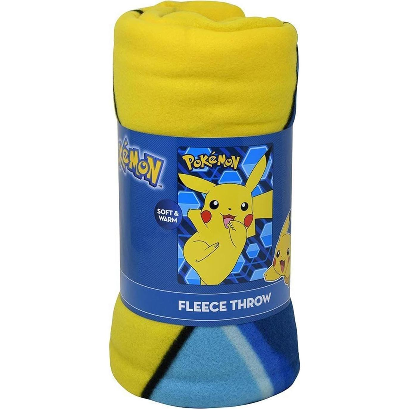 Manta de Forro Polar Pokémon Pikachu 114x152 cm Azul