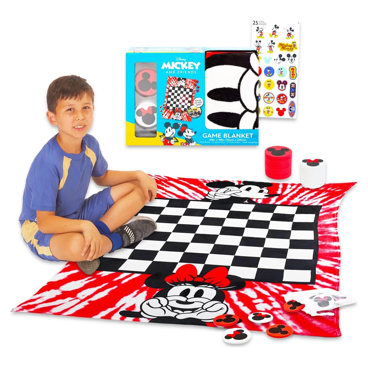 Manta de Juego de Tablero Mickey Mouse 228.6x152.4 cm con Stickers