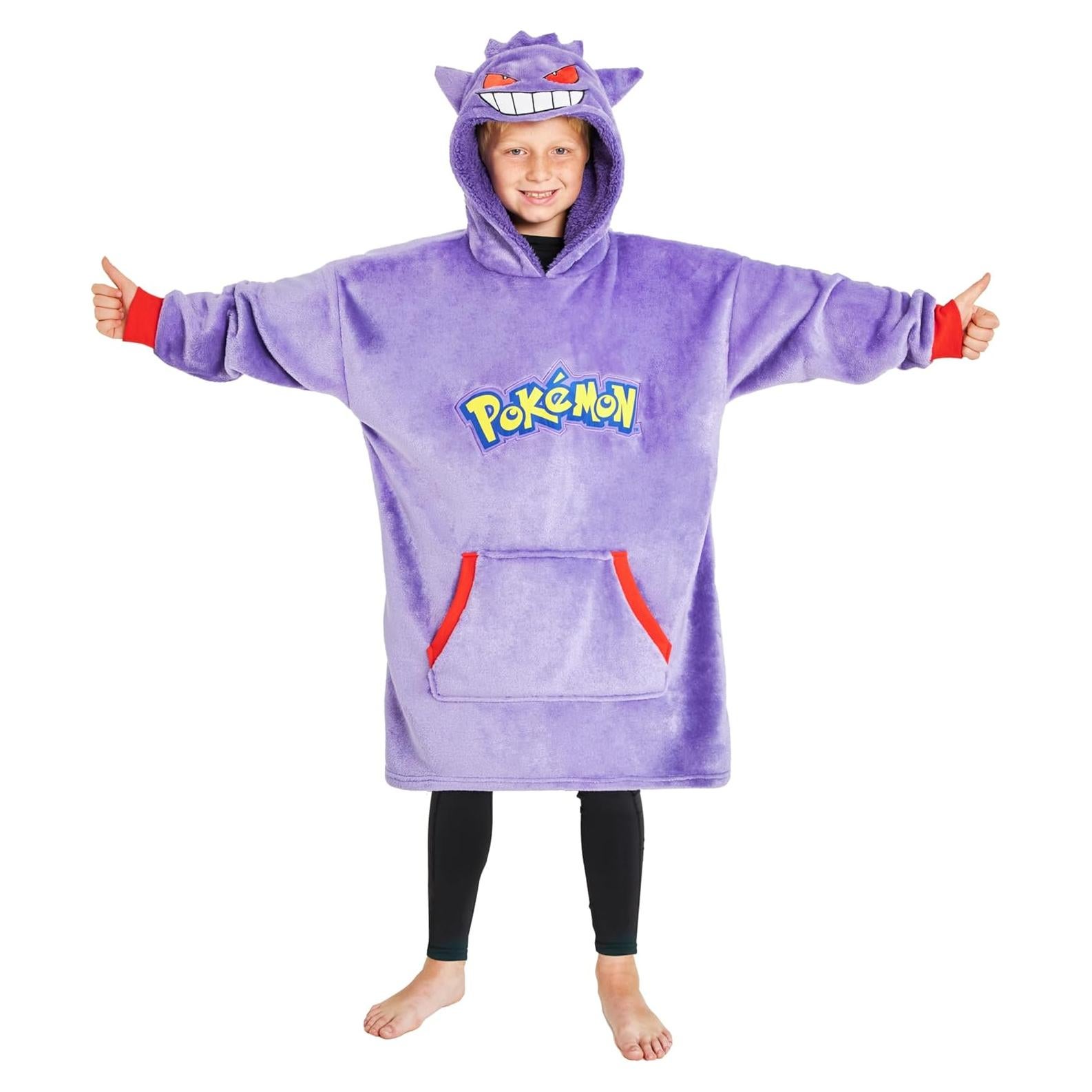 Manta con Capucha Pokemon Pikachu para Niños - Felpa Suave