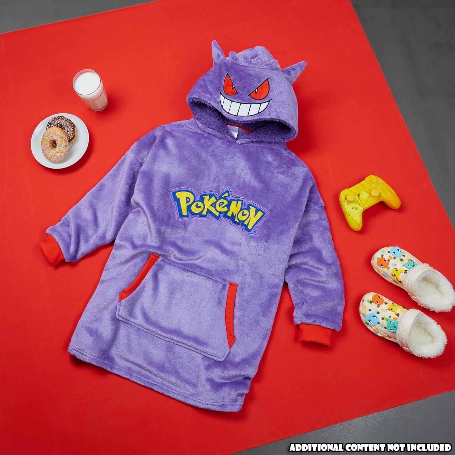 Manta con Capucha Pokemon Pikachu para Niños - Felpa Suave