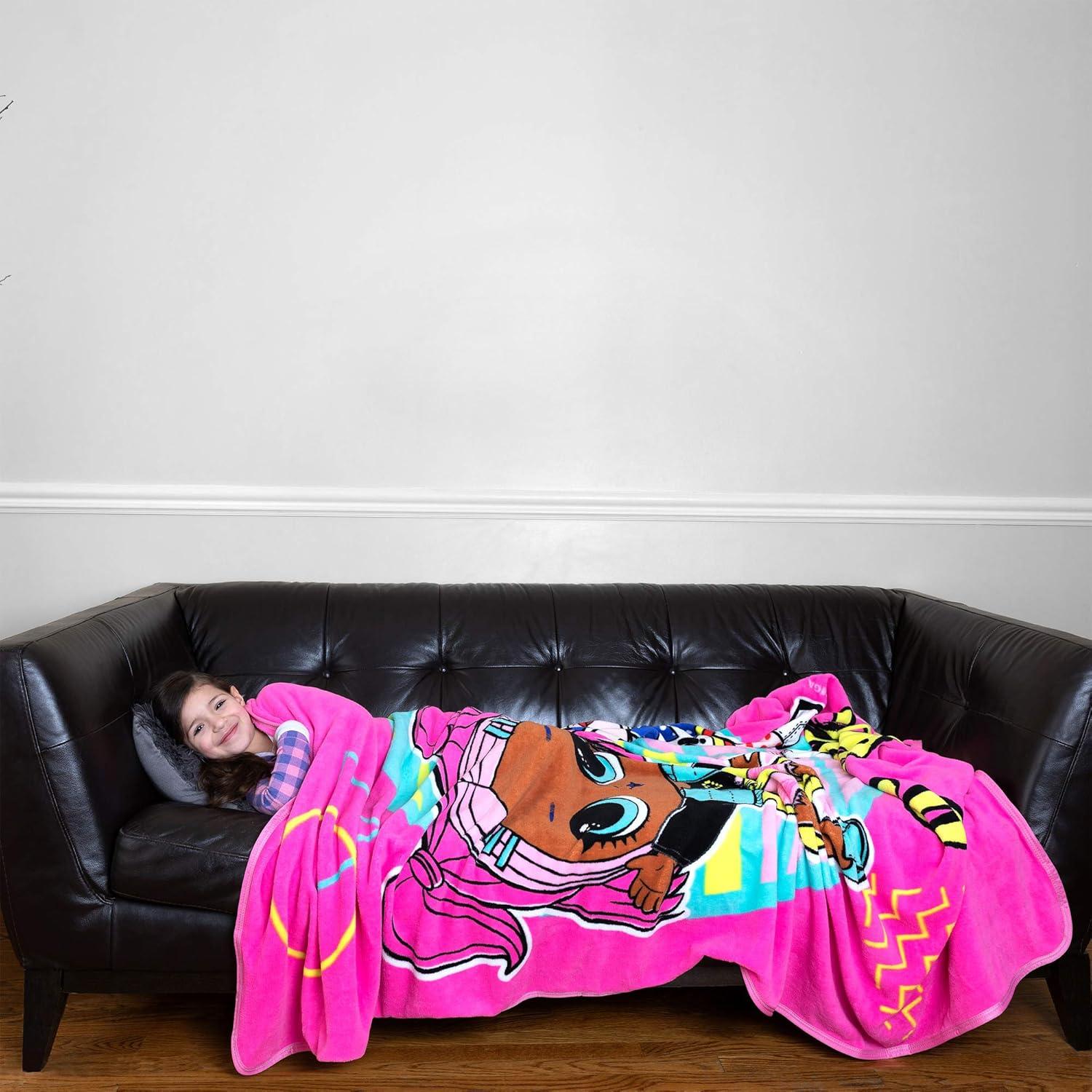 Manta Suave Micro Raschel Franco 157.5x228.6 cm L.O.L. Surprise!