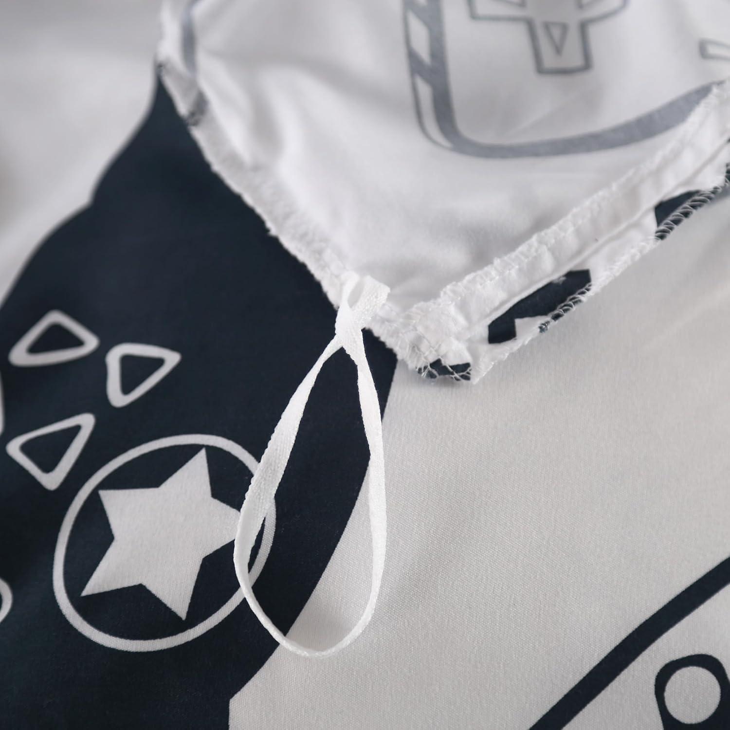 Funda de Edredón Gamer Blanca SDIII Twin con 2 Fundas