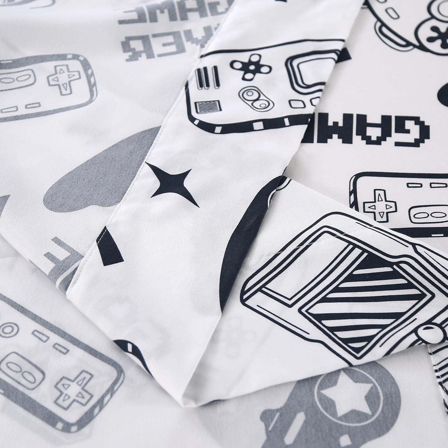 Funda de Edredón Gamer Blanca SDIII Twin con 2 Fundas