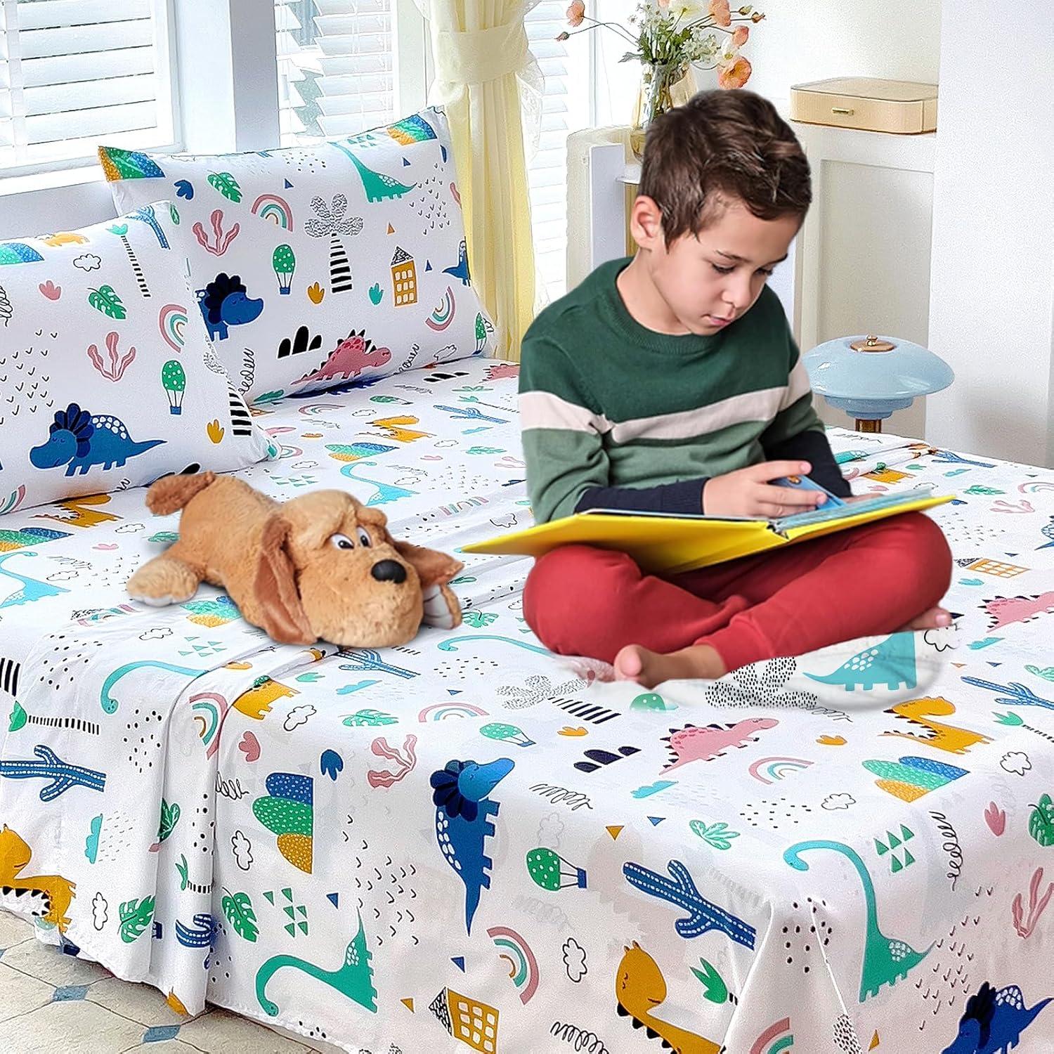 Juego de Sábanas Twin Homilay 3 Piezas Dinosaurio Microfibra