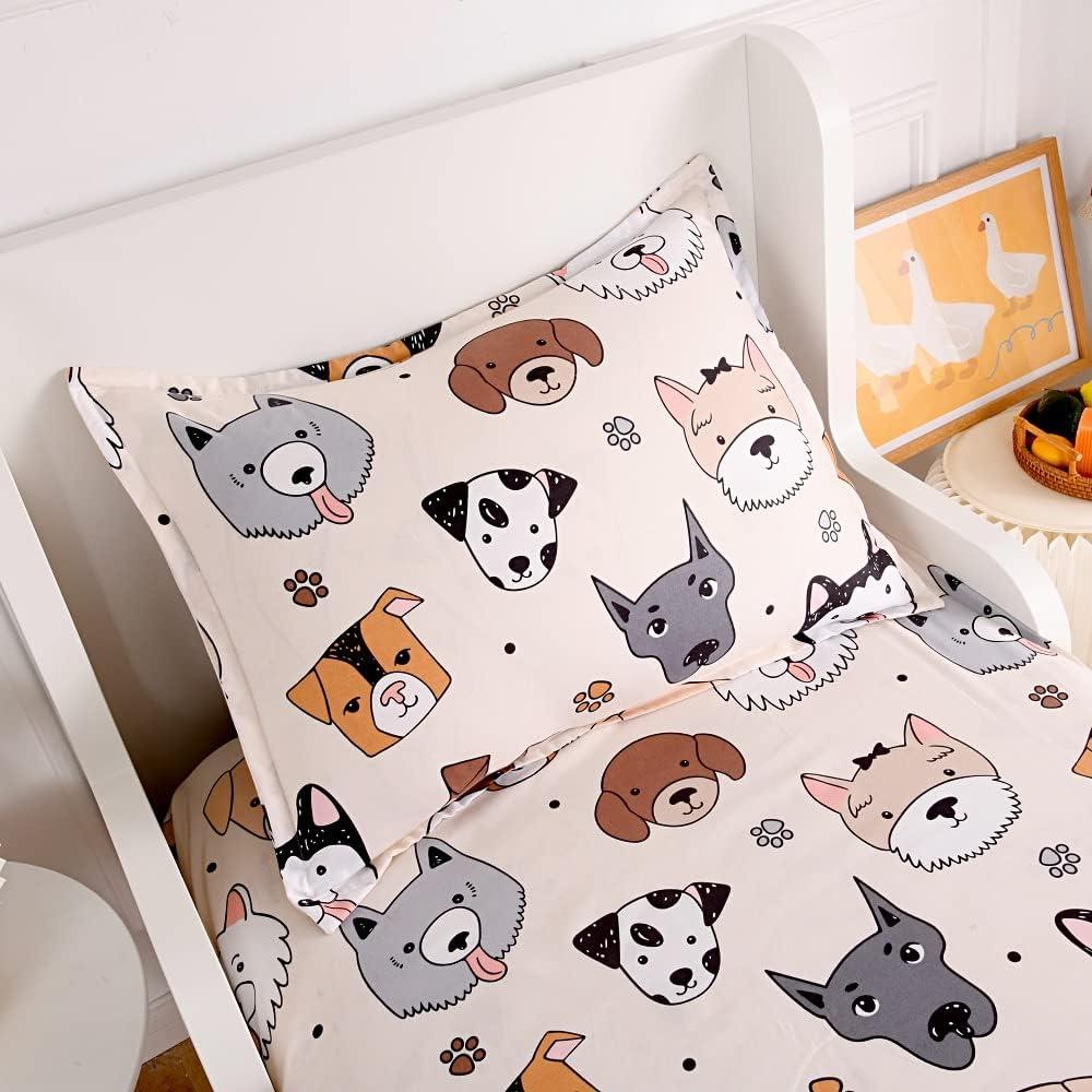 Juego de Sábanas Ajustables KWLOVER Completo con Funda de Almohada