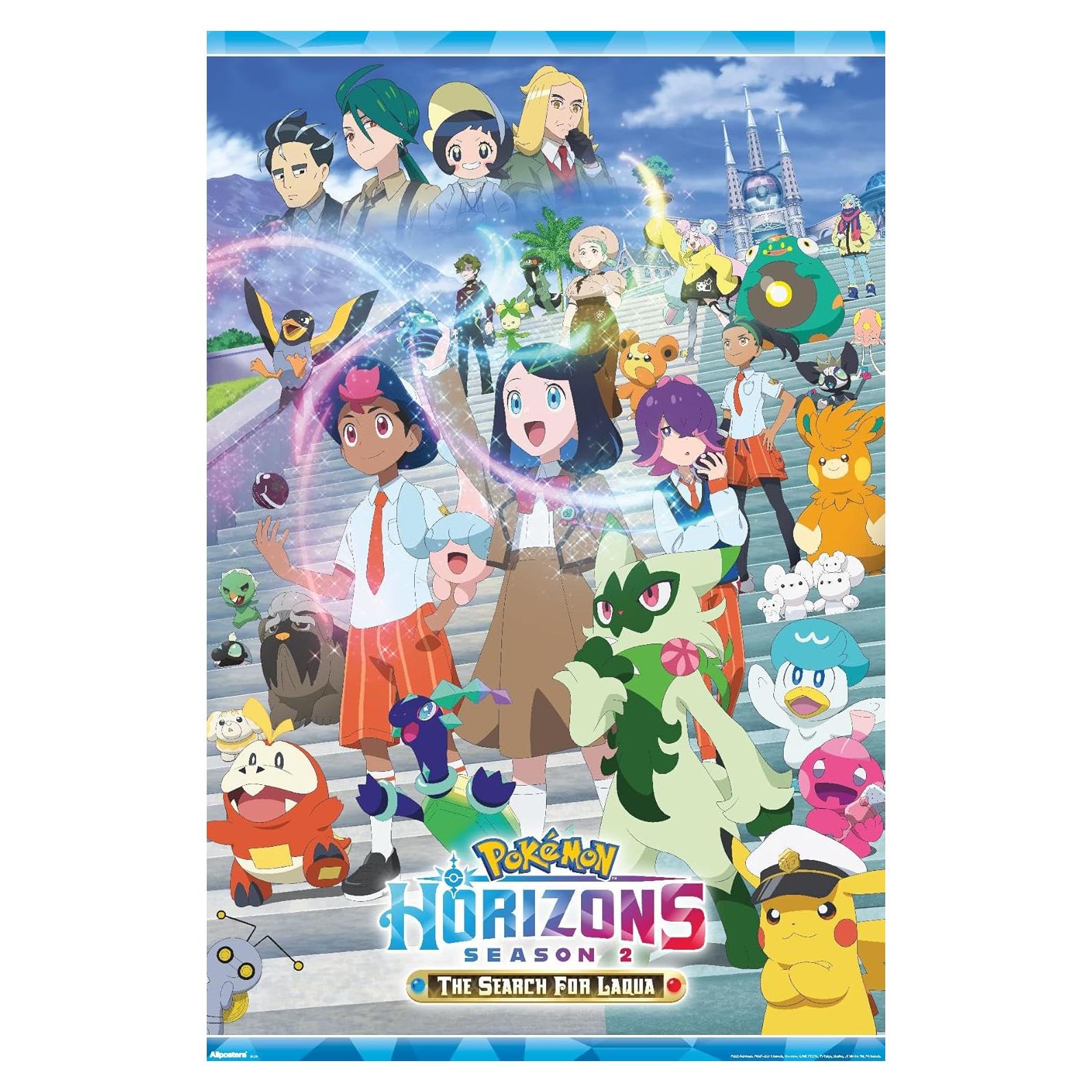Póster de Pared Pokémon Horizons Temporada 2 86.36x56.88 cm