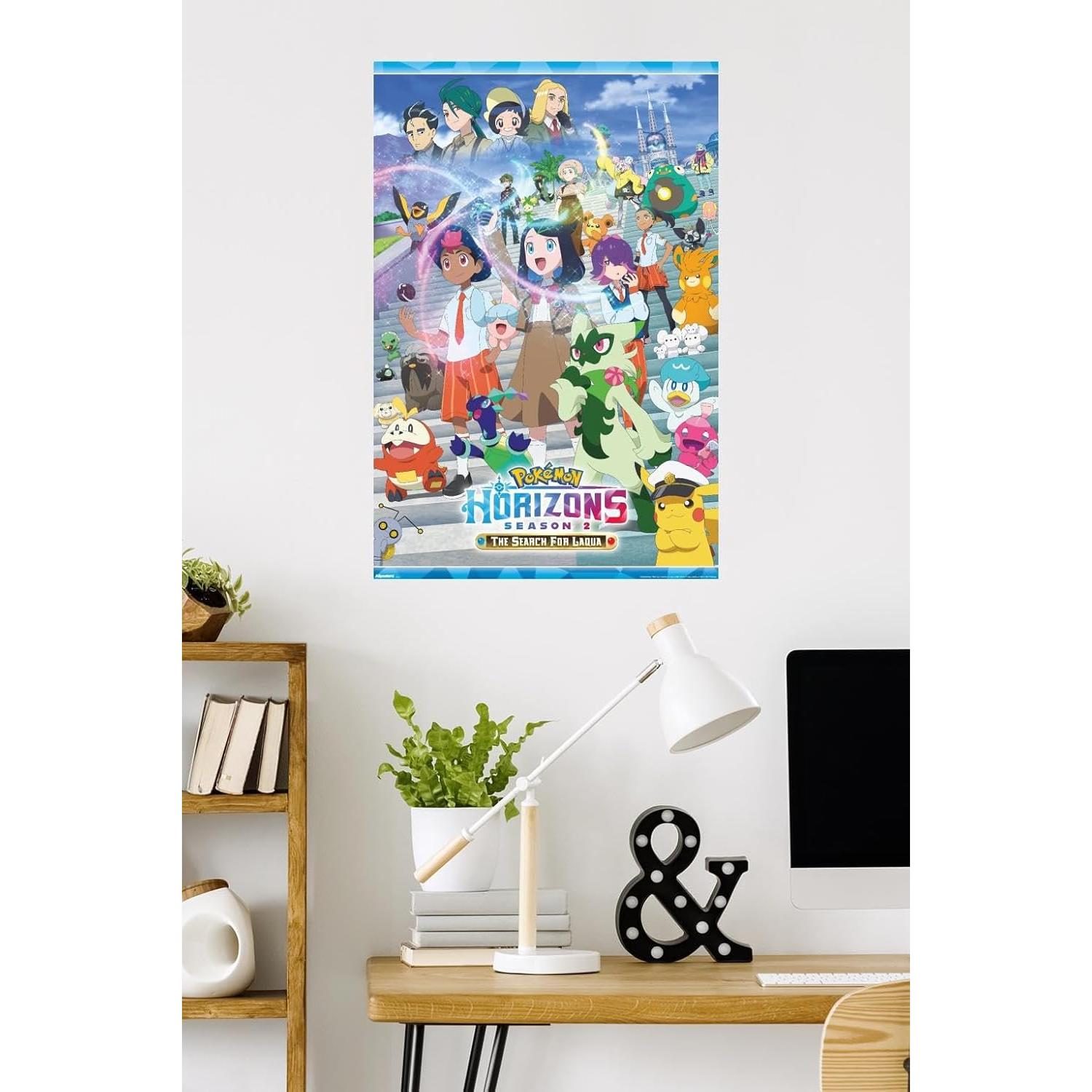 Póster de Pared Pokémon Horizons Temporada 2 86.36x56.88 cm