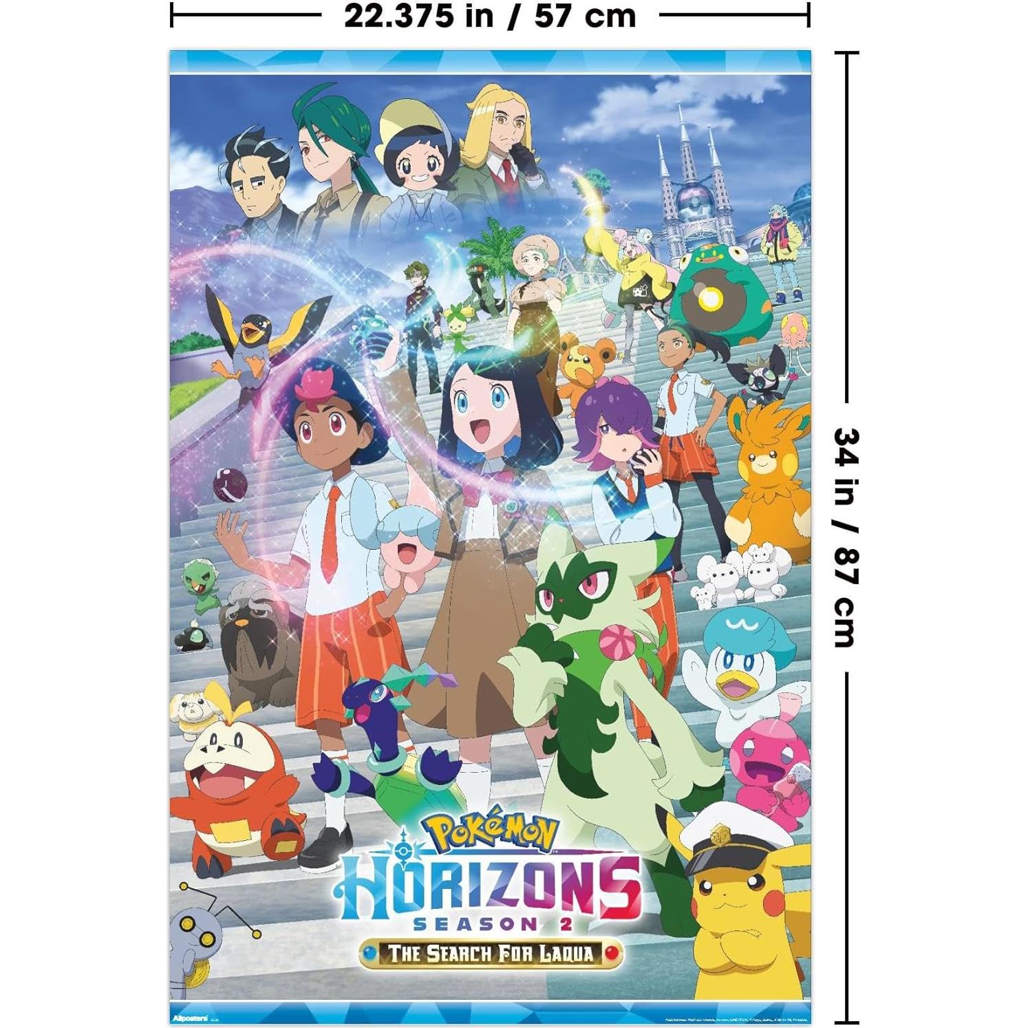 Póster de Pared Pokémon Horizons Temporada 2 86.36x56.88 cm