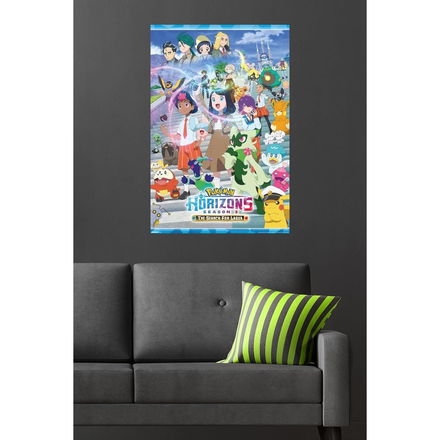 Póster de Pared Pokémon Horizons Temporada 2 86.36x56.88 cm