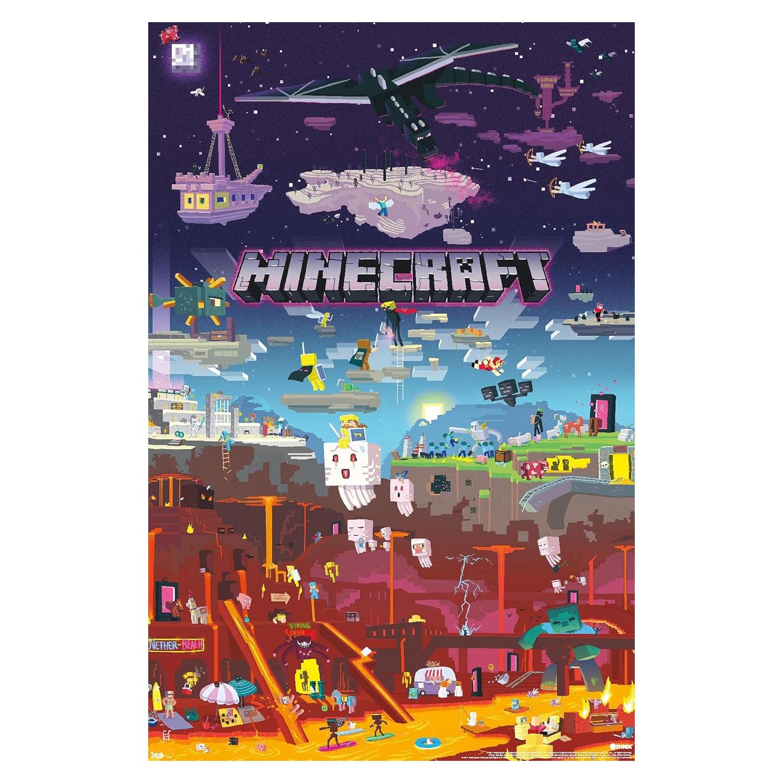 Póster de Pared Trends International Minecraft 56.5x86.4cm