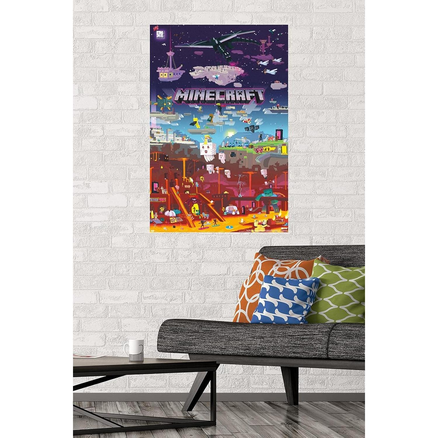 Póster de Pared Trends International Minecraft 56.5x86.4cm
