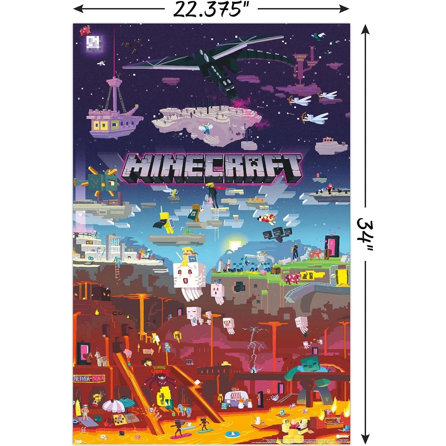 Póster de Pared Trends International Minecraft 56.5x86.4cm
