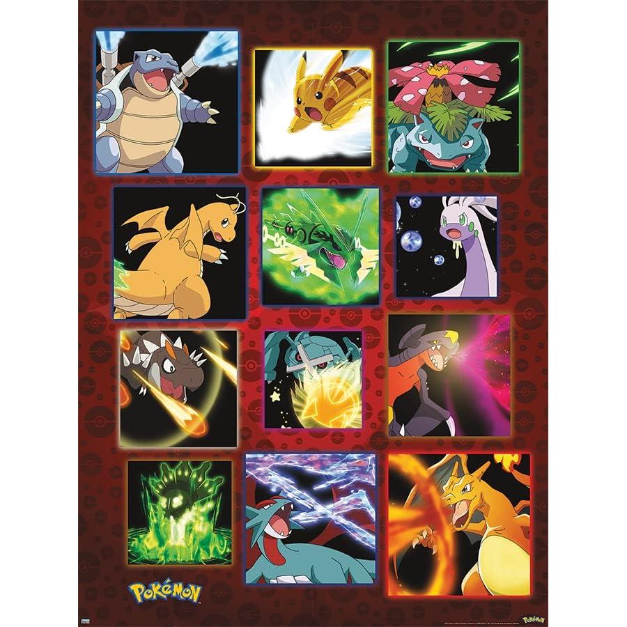 Póster Mosaicos Pokémon Trends International - 2 Pósters