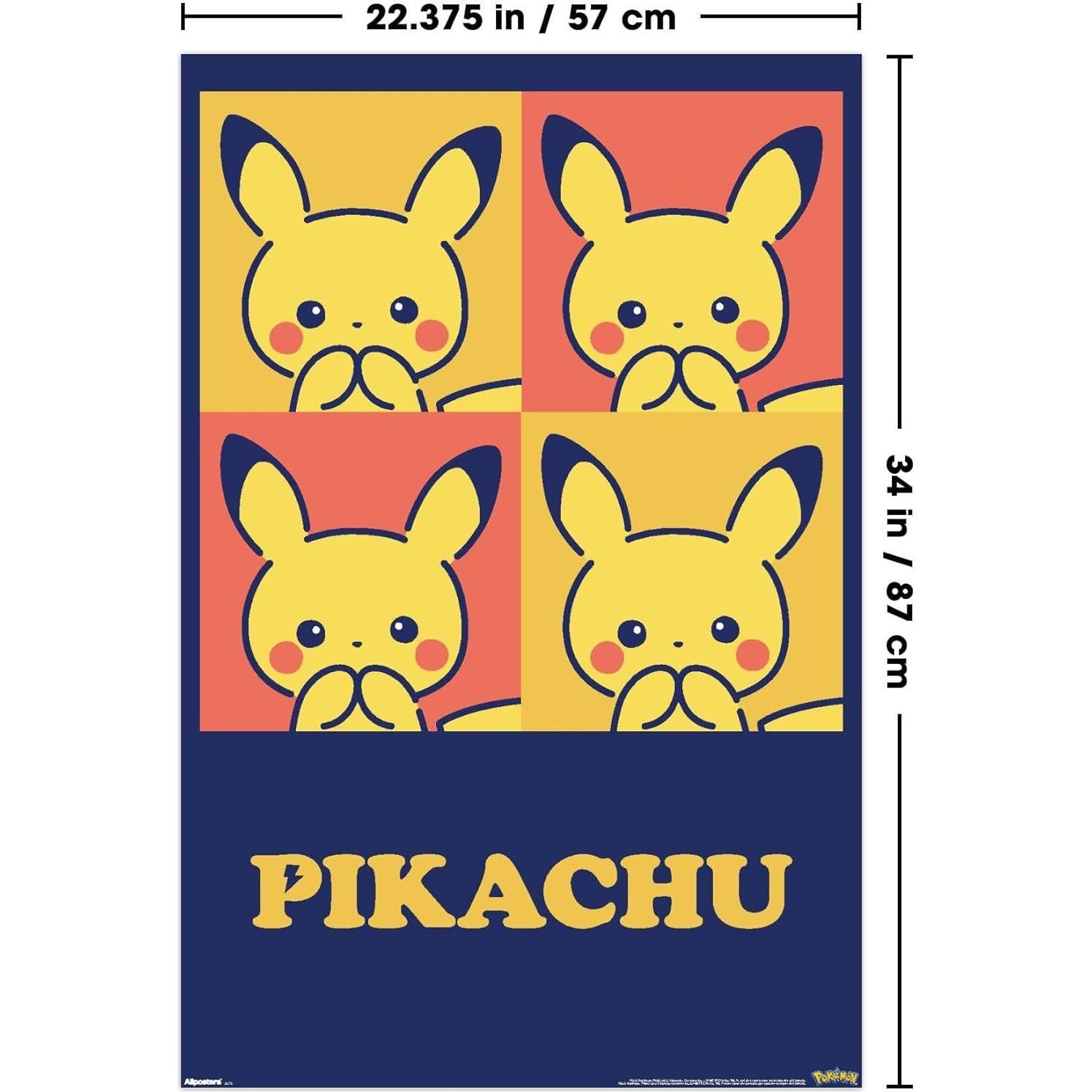 Póster de Pikachu Pokémon Trends International 86.4x57 cm
