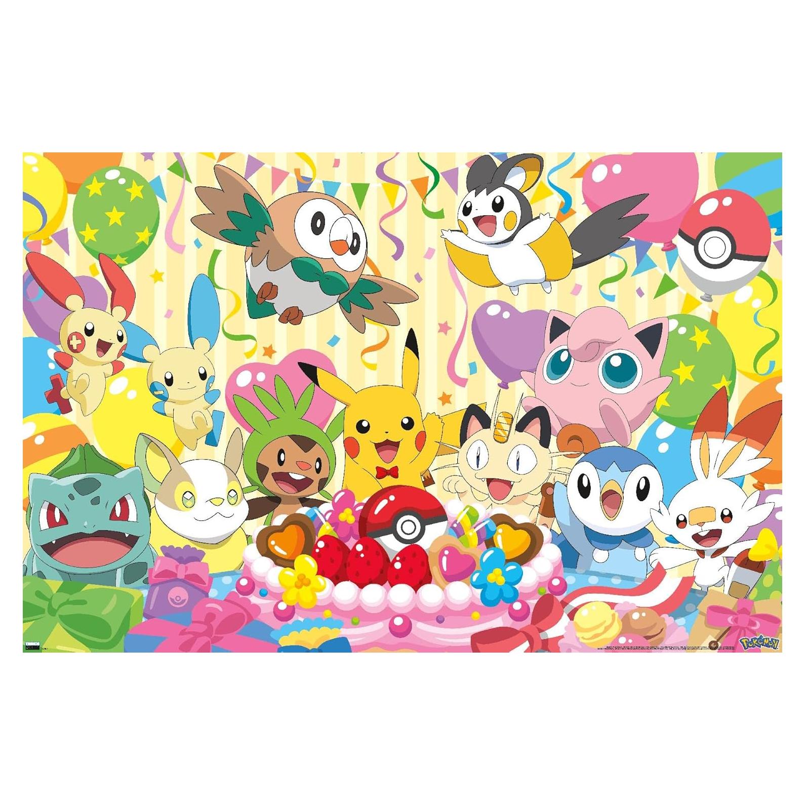 Póster de Cumpleaños Pokémon Trends International 86.4x56.8cm