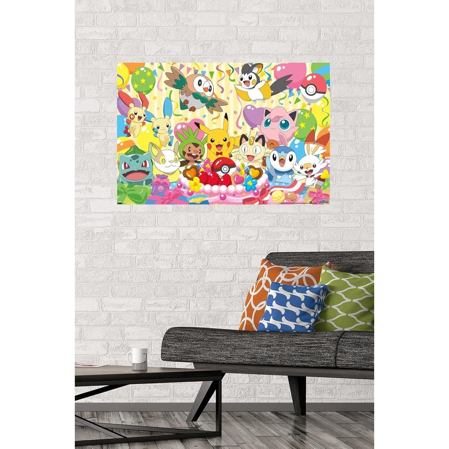 Póster de Cumpleaños Pokémon Trends International 86.4x56.8cm