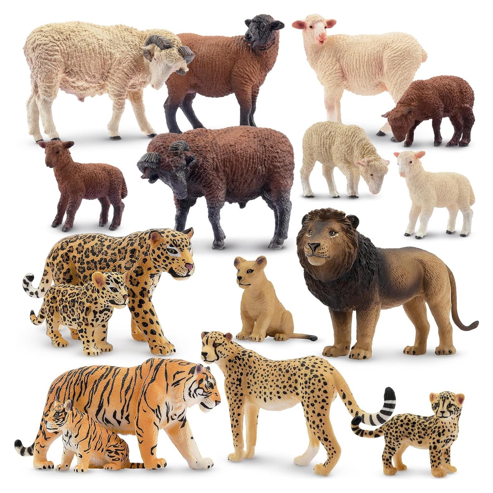 Figuras de Animales Toymany 16PCS Selva y Granja
