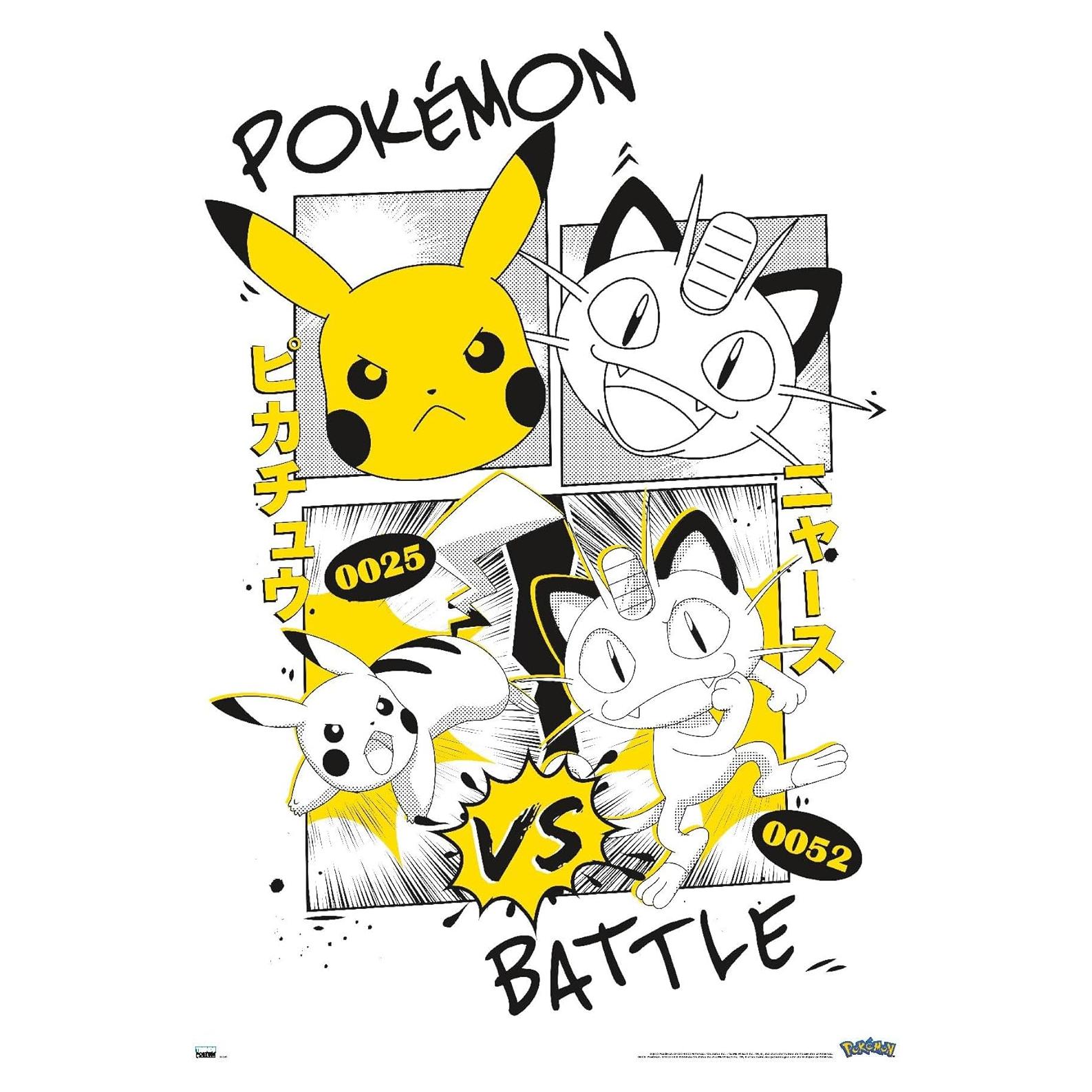 Póster de Pared Pokémon Anime de Batalla Trends International 86.36x56.83 cm