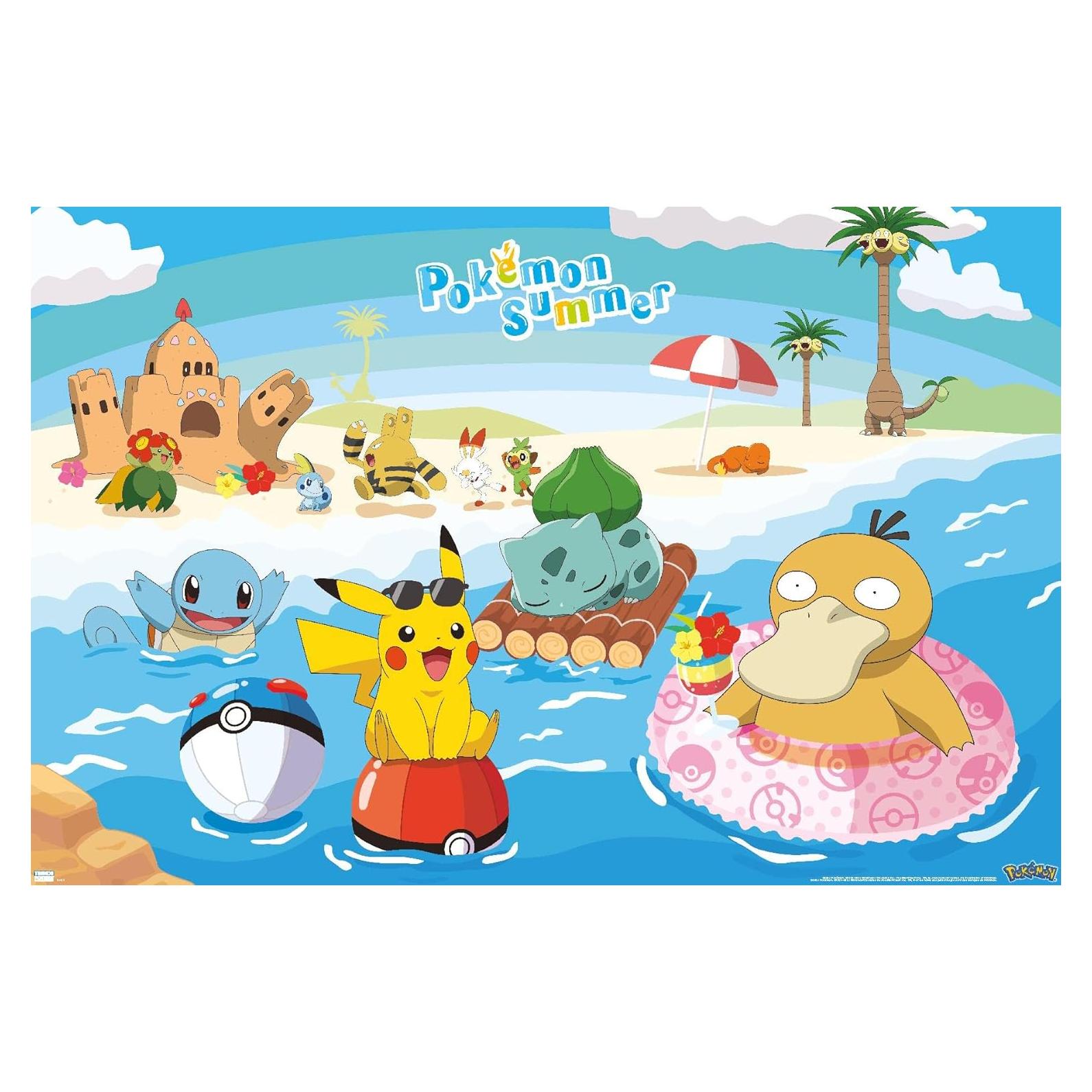Póster de Verano Pokémon Trends International 86.4x56.8 cm