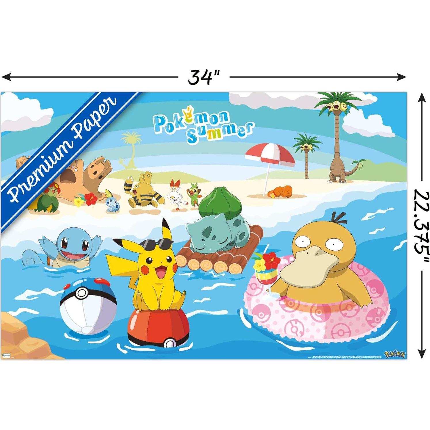 Póster de Verano Pokémon Trends International 86.4x56.8 cm