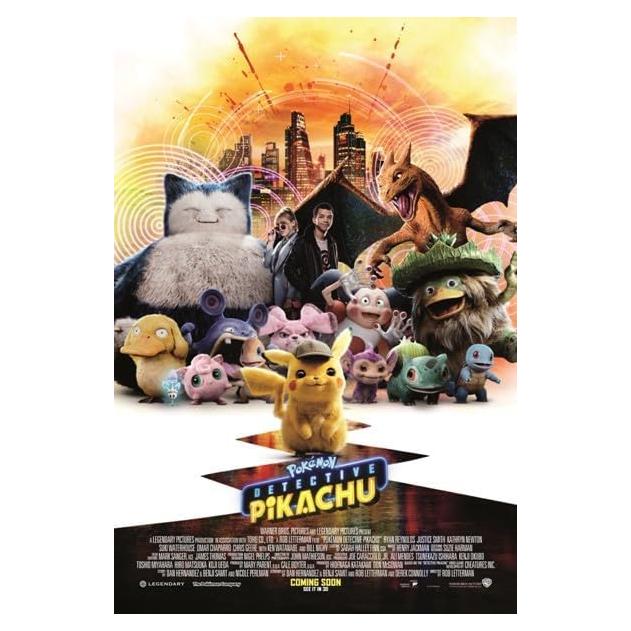 Póster de Película Pokémon: Detective Pikachu 68.58x101.6 cm