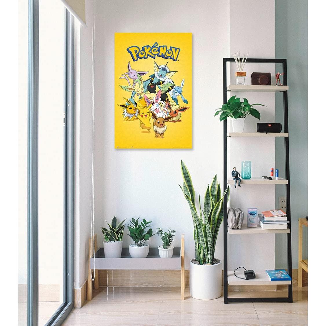 Póster Evolución de Eevee Pokémon 61x91 cm Papel
