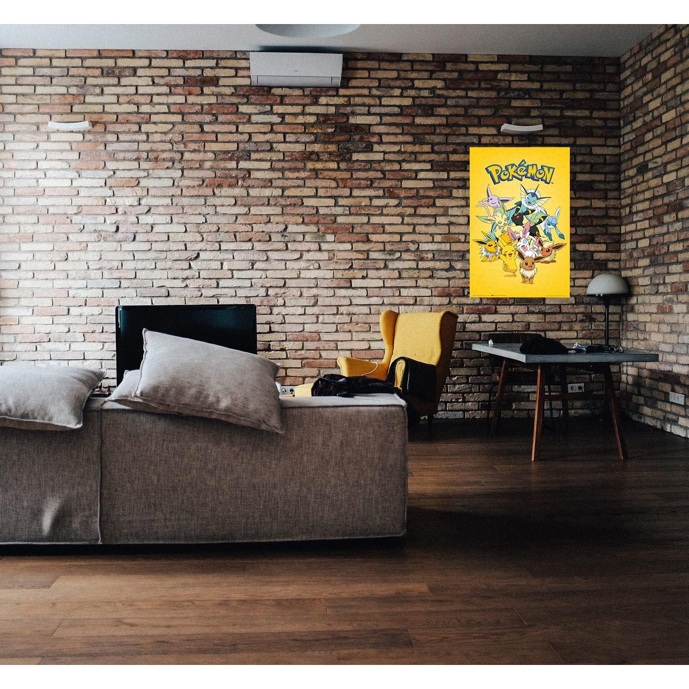 Póster Evolución de Eevee Pokémon 61x91 cm Papel