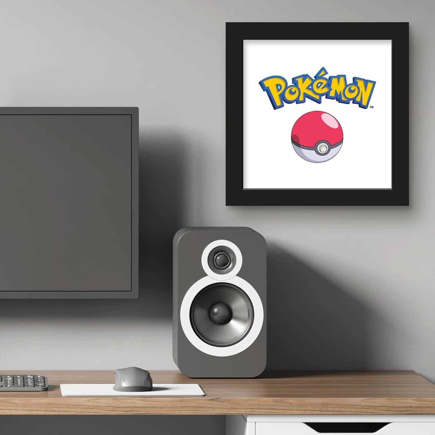 Póster de Pared Gallery Pops Pokemon - Marco Negro 30.48 cm