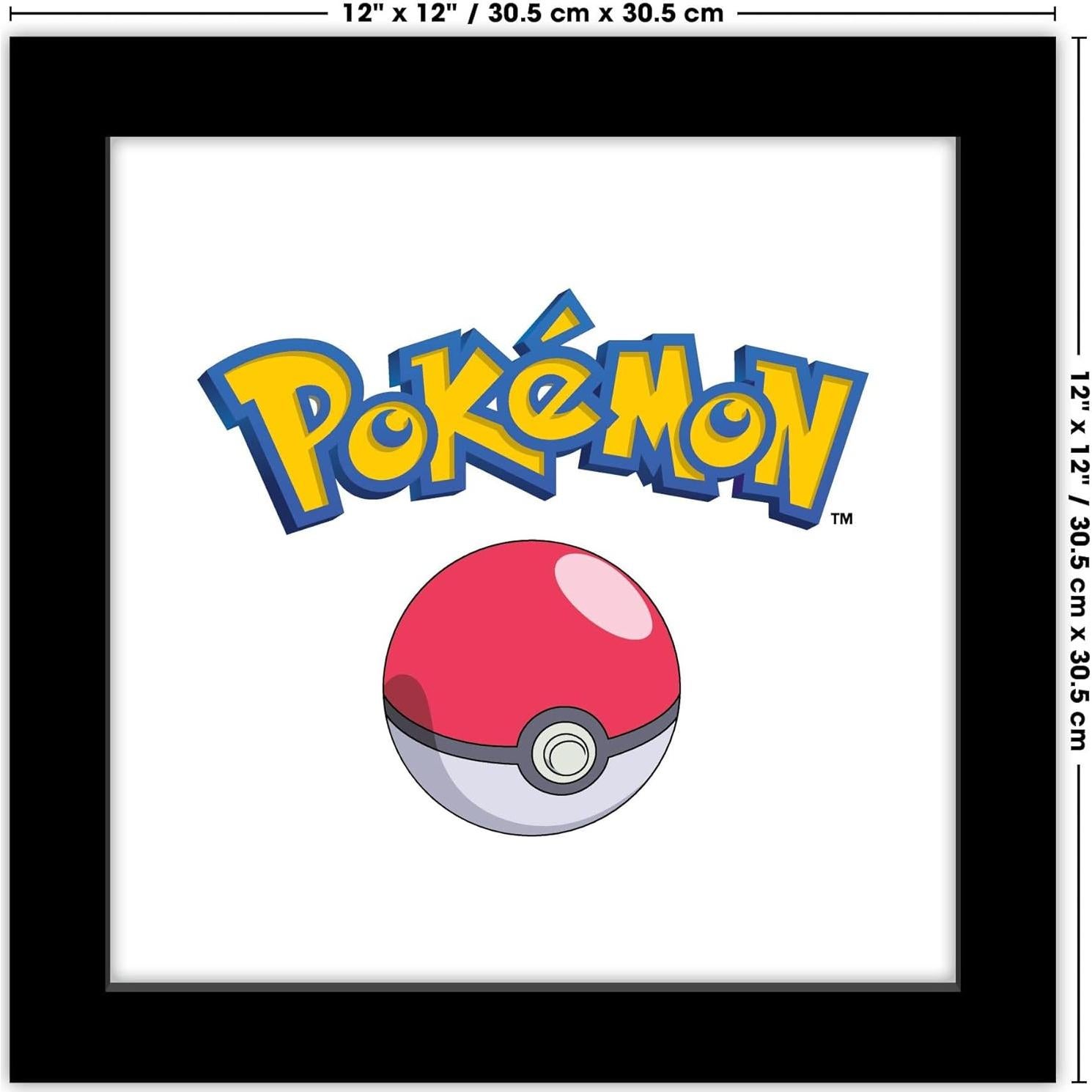 Póster de Pared Gallery Pops Pokemon - Marco Negro 30.48 cm