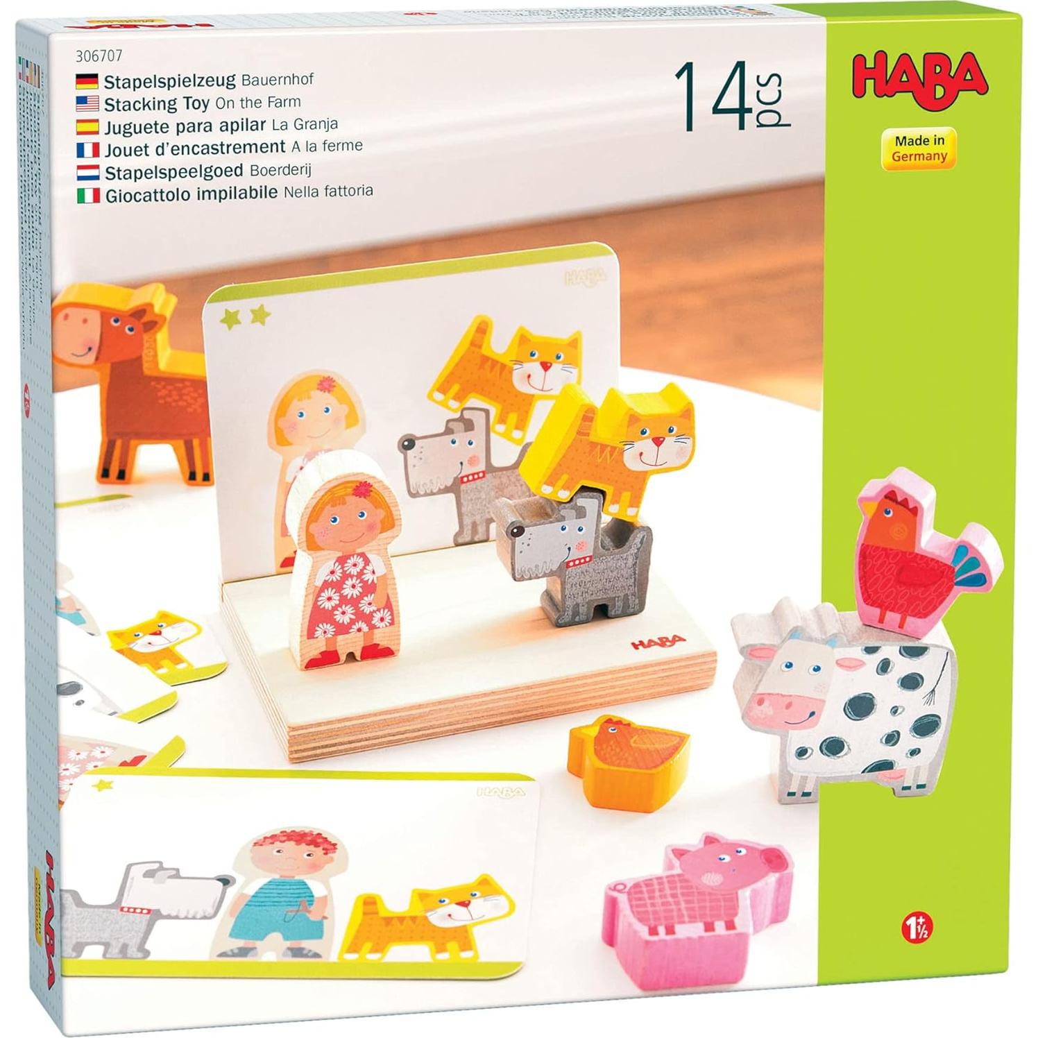 Juguete de Apilamiento HABA para Niños 2-4 Años - Bloques STEM