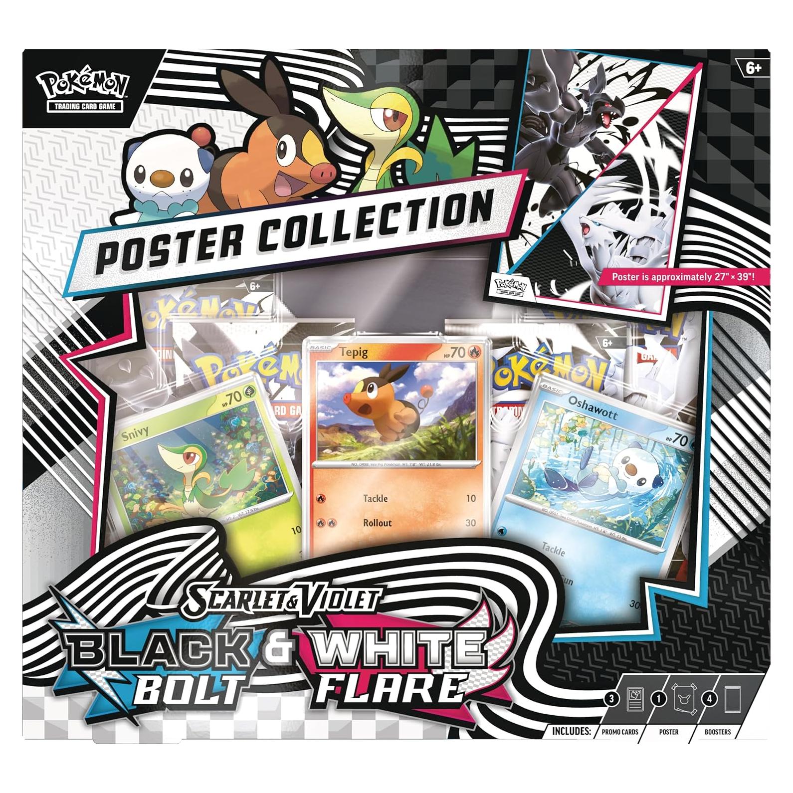 Caja de Póster Unova Pokémon TCG Escarlata y Púrpura 10.5