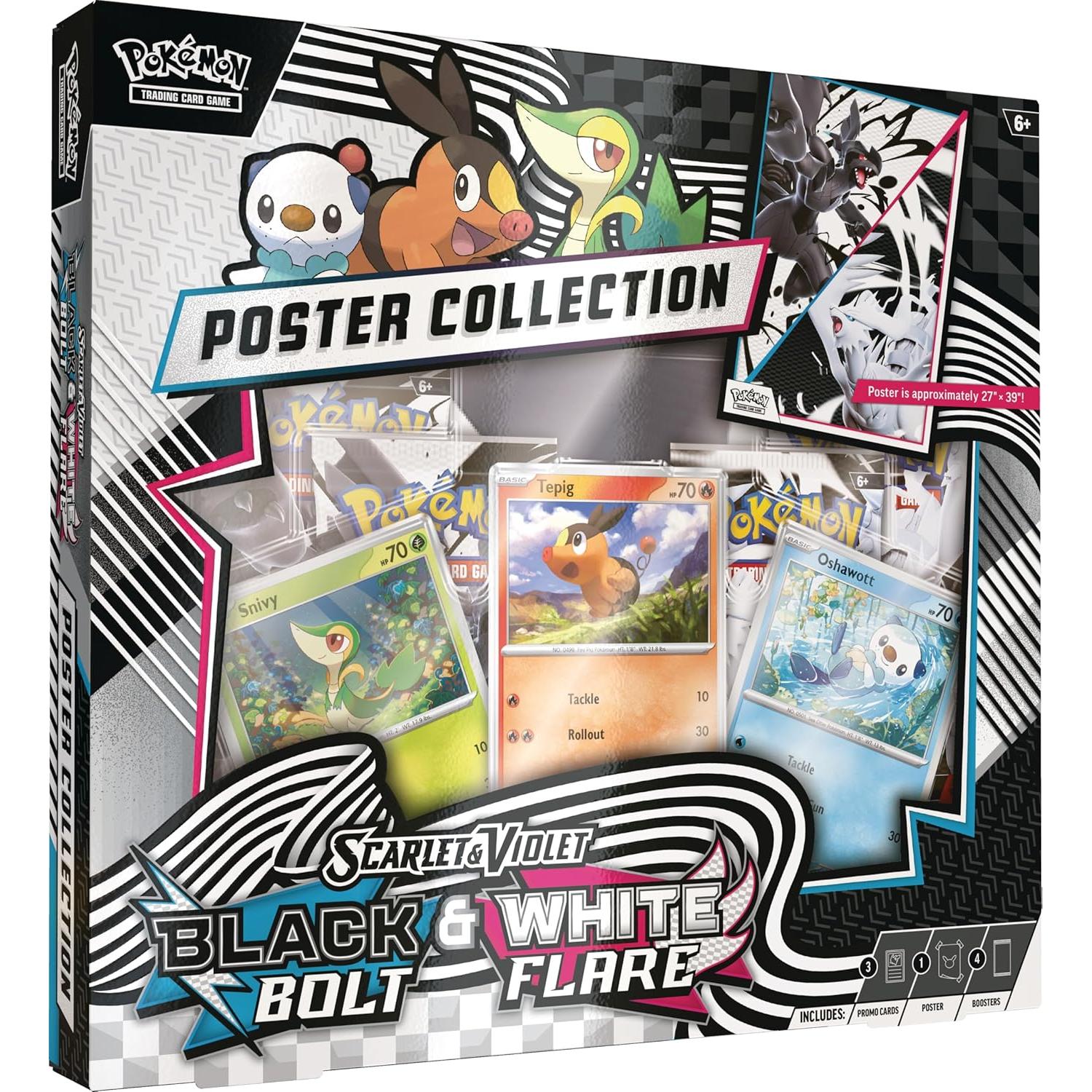 Caja de Póster Unova Pokémon TCG Escarlata y Púrpura 10.5