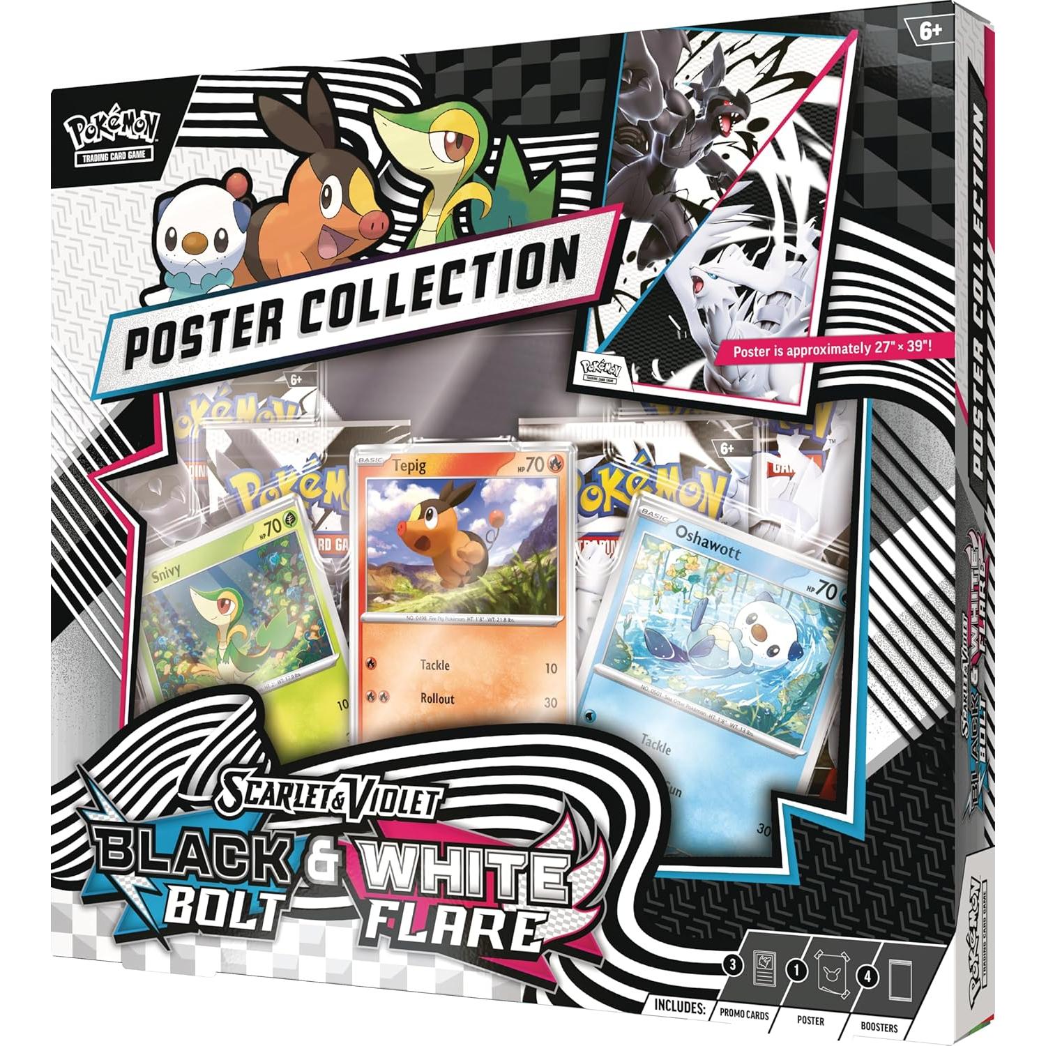 Caja de Póster Unova Pokémon TCG Escarlata y Púrpura 10.5